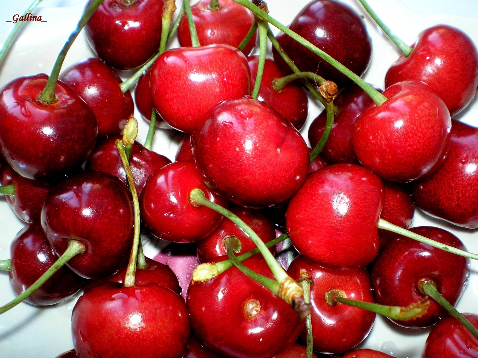 fruits, sweet cherry, food, berries, red 8K