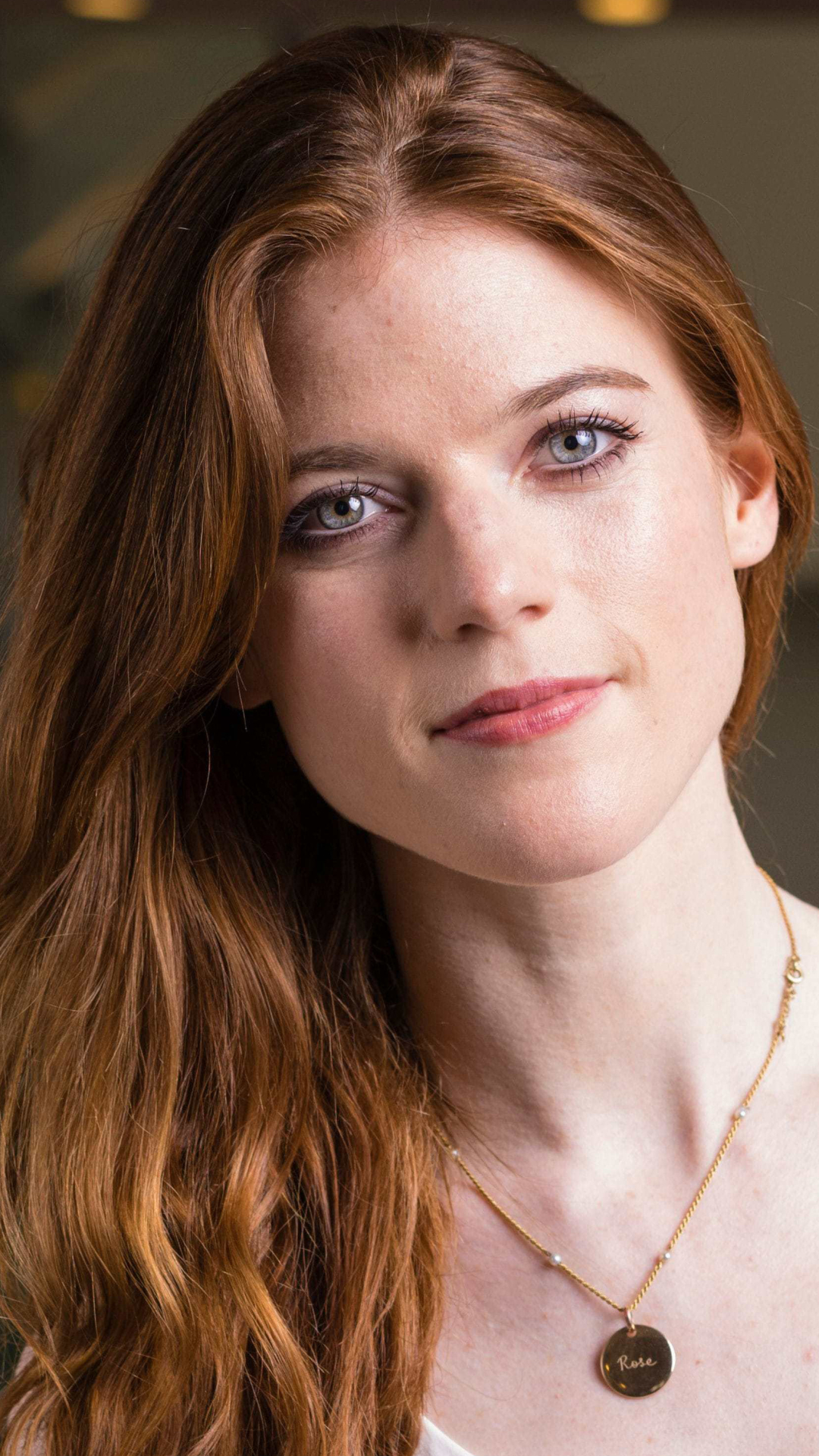 Download mobile wallpaper Redhead, Blue Eyes, Celebrity, Long Hair, Actress, Rose Leslie for free.