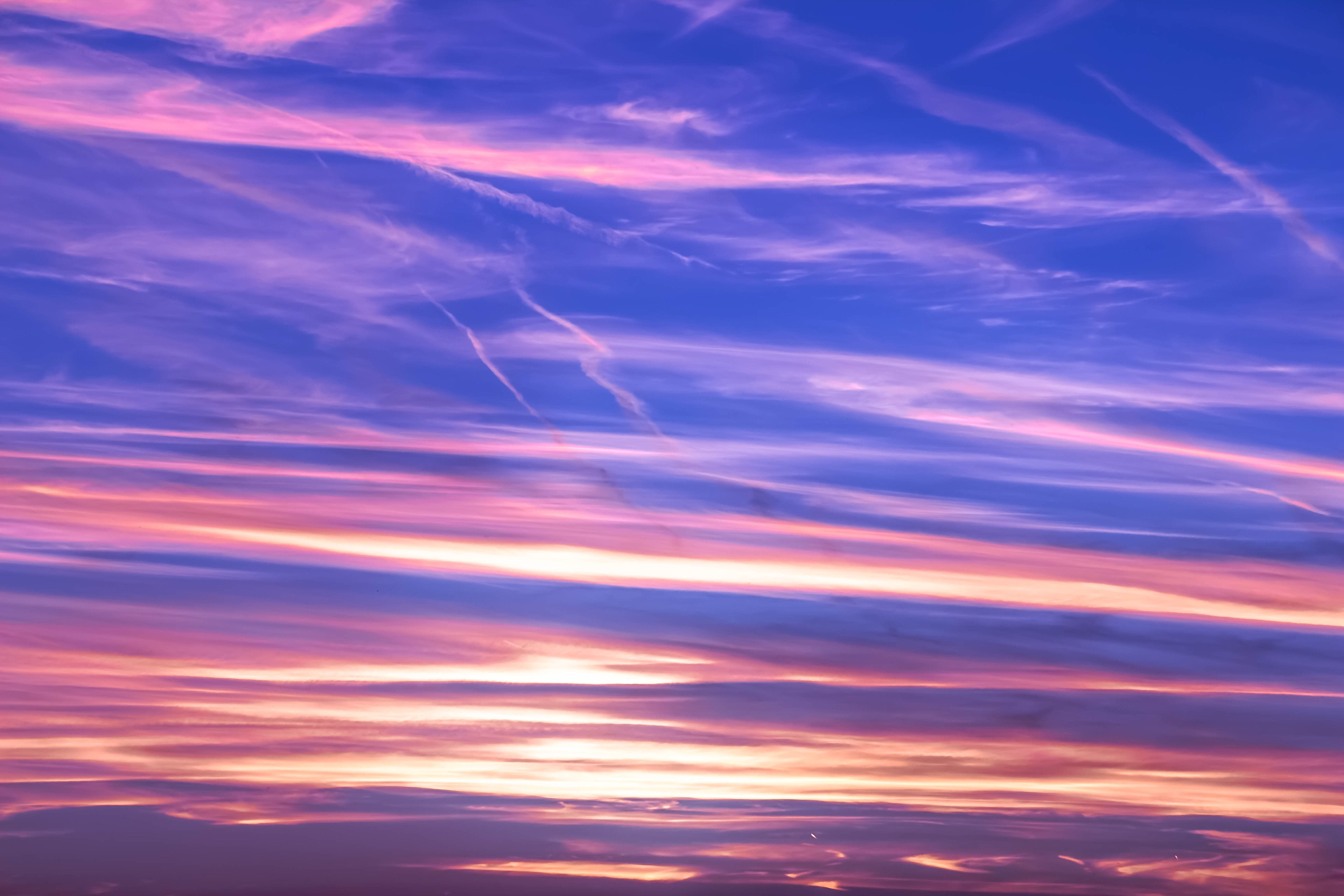 Free download wallpaper Sky, Clouds, Nature, Glow on your PC desktop