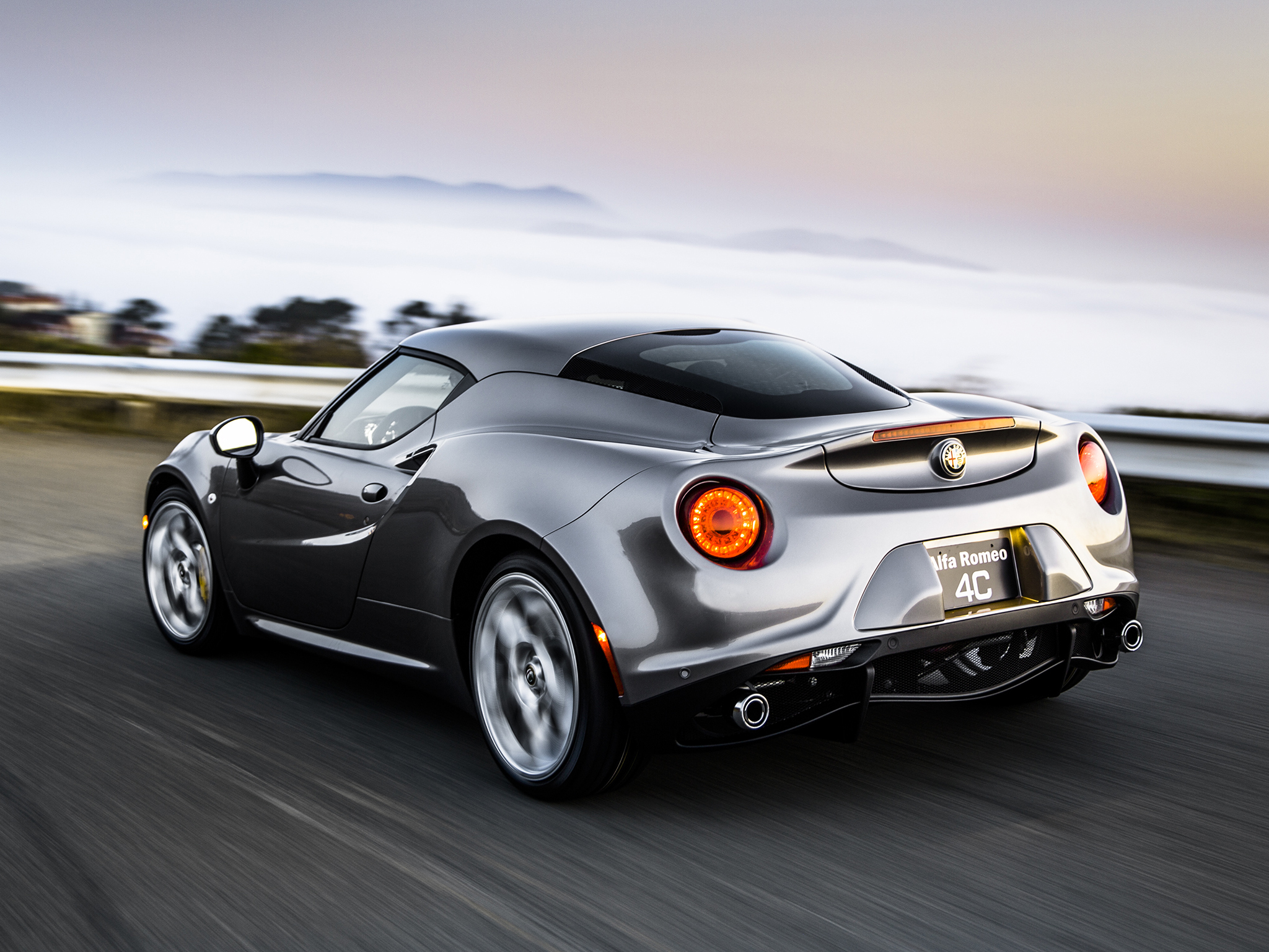 Download mobile wallpaper Alfa Romeo, Car, Supercar, Alfa Romeo 4C, Vehicles, Silver Car for free.