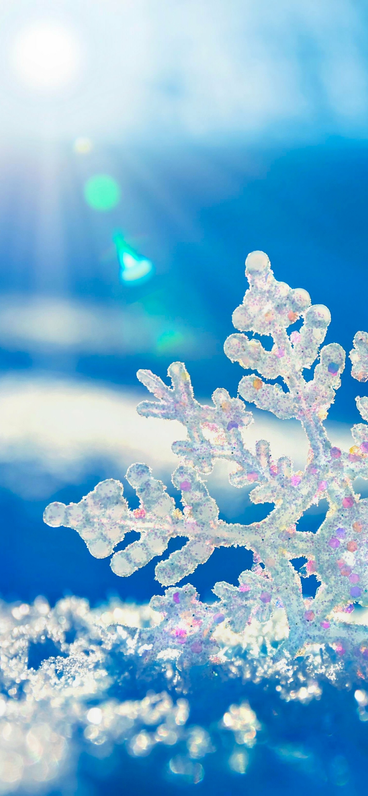 Download mobile wallpaper Winter, Snow, Earth, Snowflake for free.