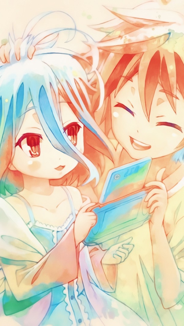 Download mobile wallpaper Anime, Shiro (No Game No Life), Sora (No Game No Life), No Game No Life for free.