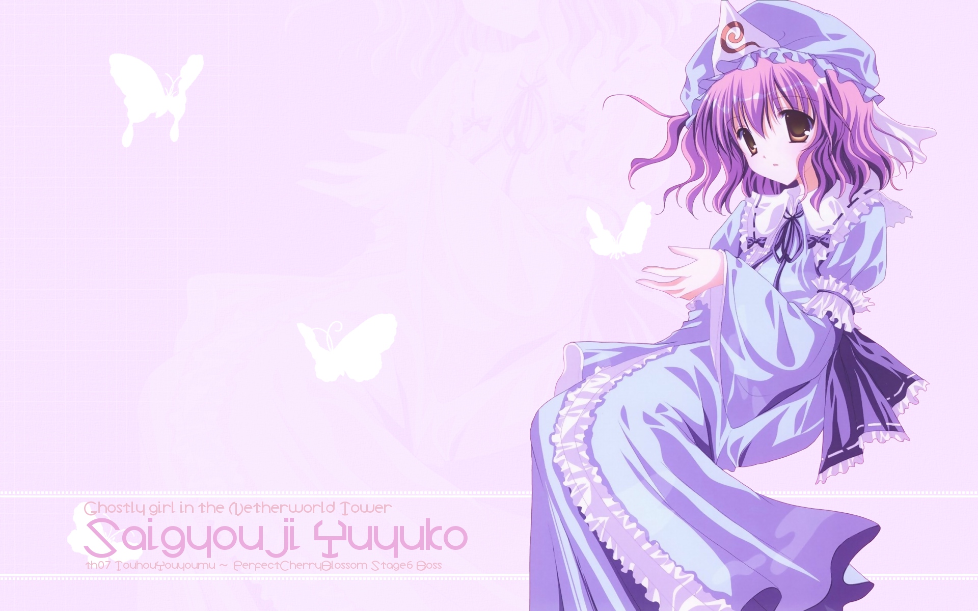 Baixe gratuitamente a imagem Anime, Touhou, Yuyuko Saigyouji na área de trabalho do seu PC