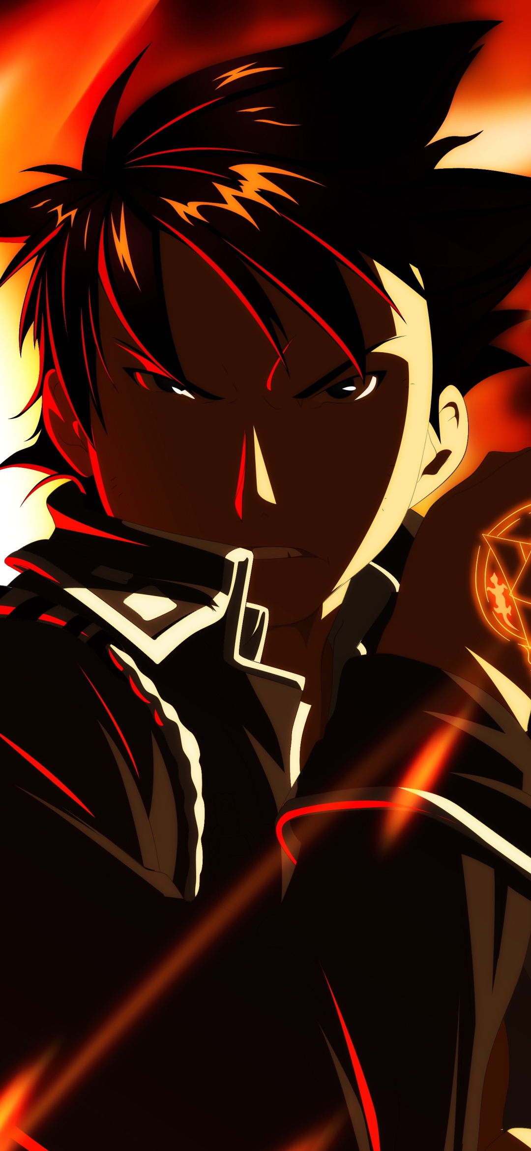 Descarga gratuita de fondo de pantalla para móvil de Animado, El Alquimista De Acero, Roy Mustang.