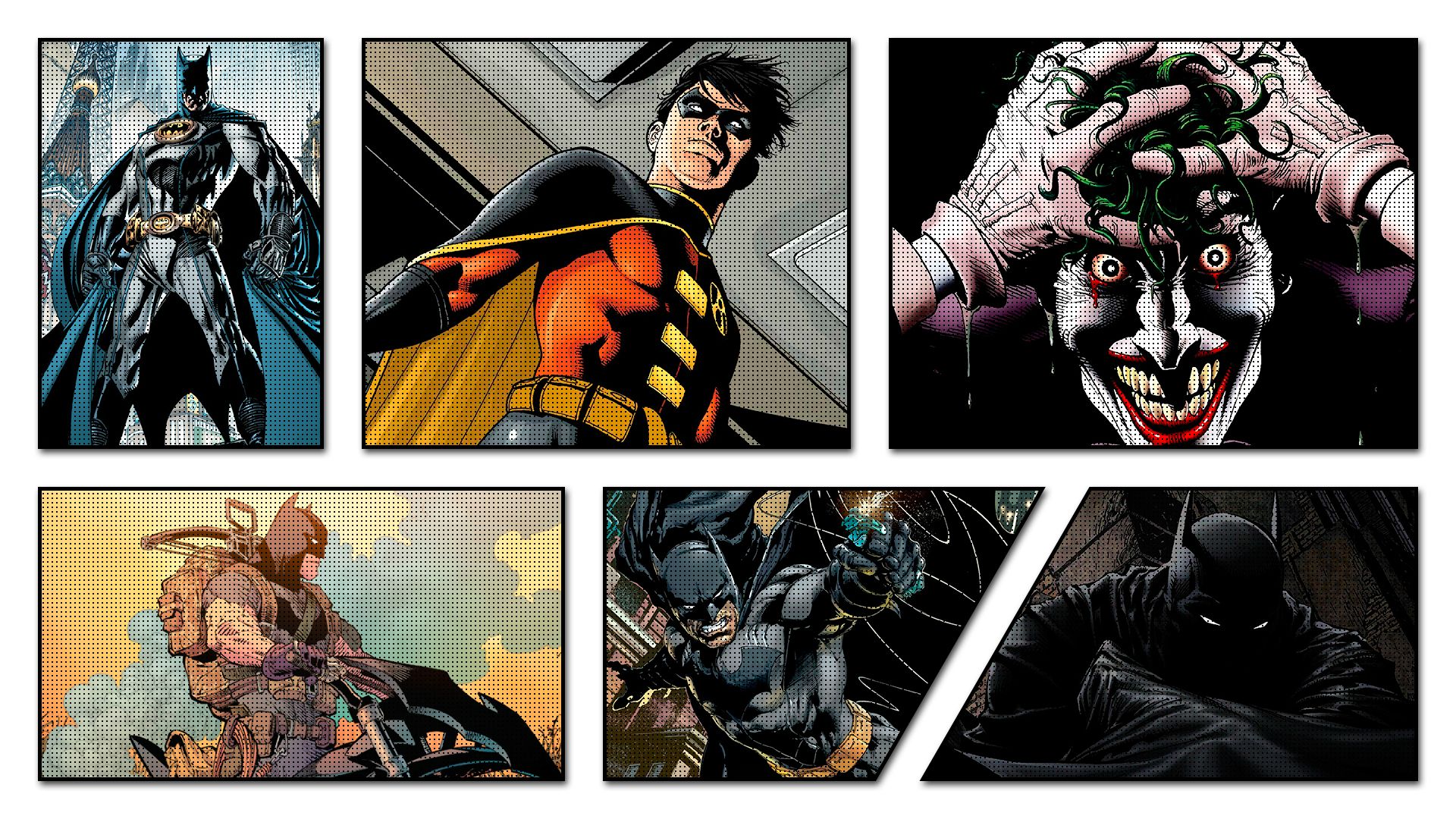 Скачать обои бесплатно Джокер, Комиксы, Бэтмен, Комиксы Dc, Робин (Комиксы Dc), Тим Дрейк, Бэтмен И Робин картинка на рабочий стол ПК