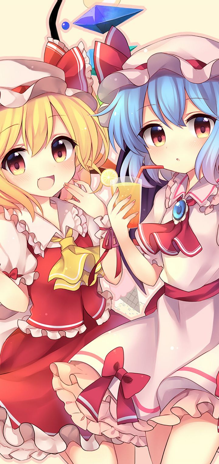 Descarga gratuita de fondo de pantalla para móvil de Animado, Remilia Escarlata, Flandre Escarlata, Touhou.