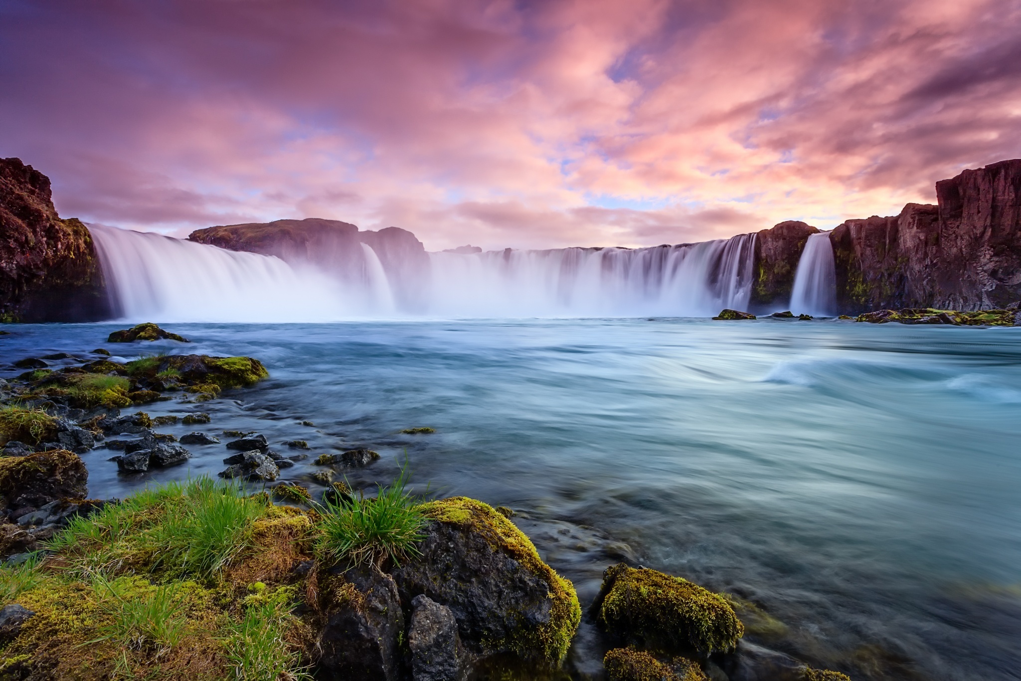 356415 скачать картинку земля/природа, годафосс, исландия, водопад, водопады - обои и заставки бесплатно