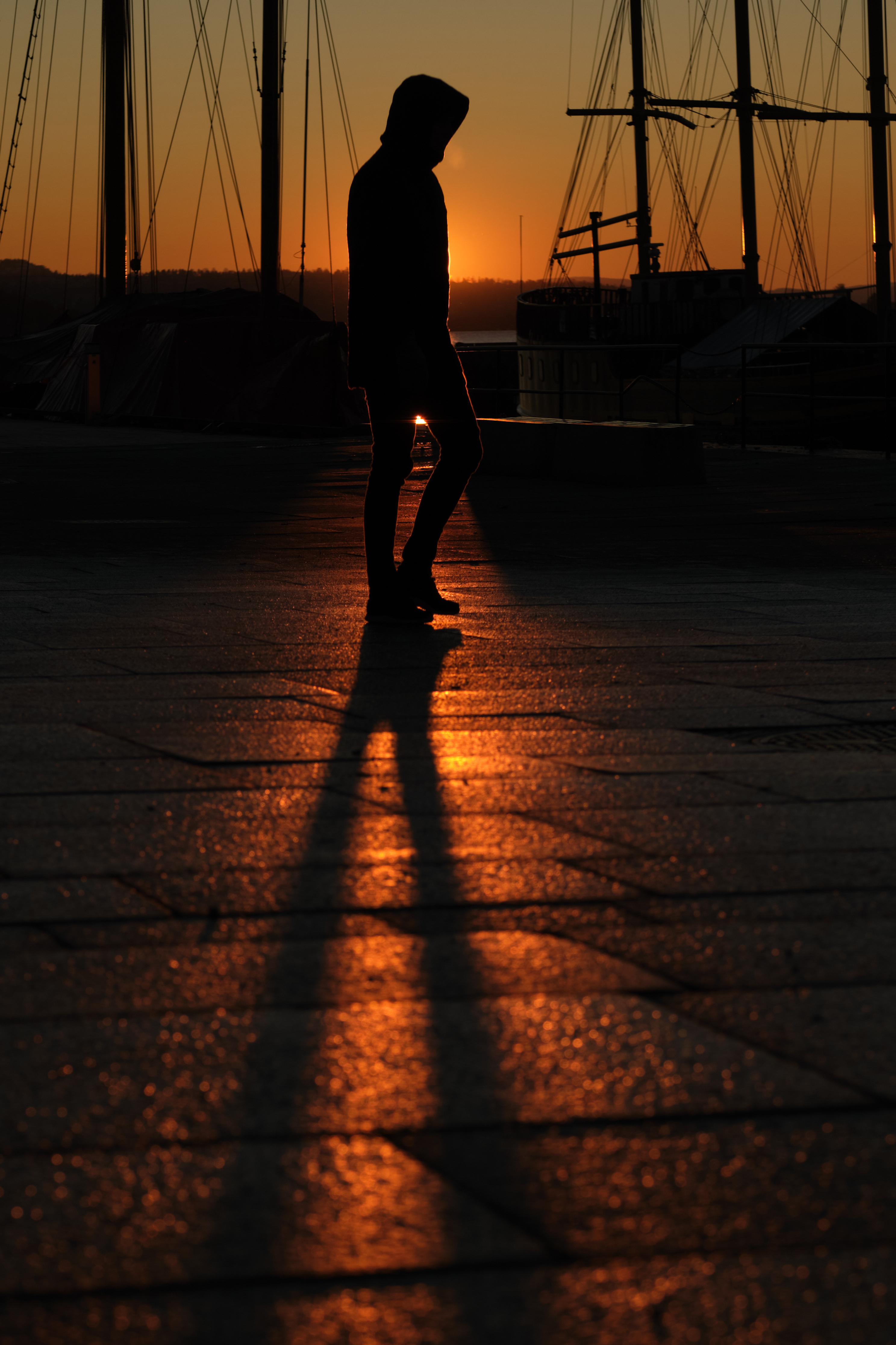 human, dark, sunset, silhouette, shadow, person 2160p