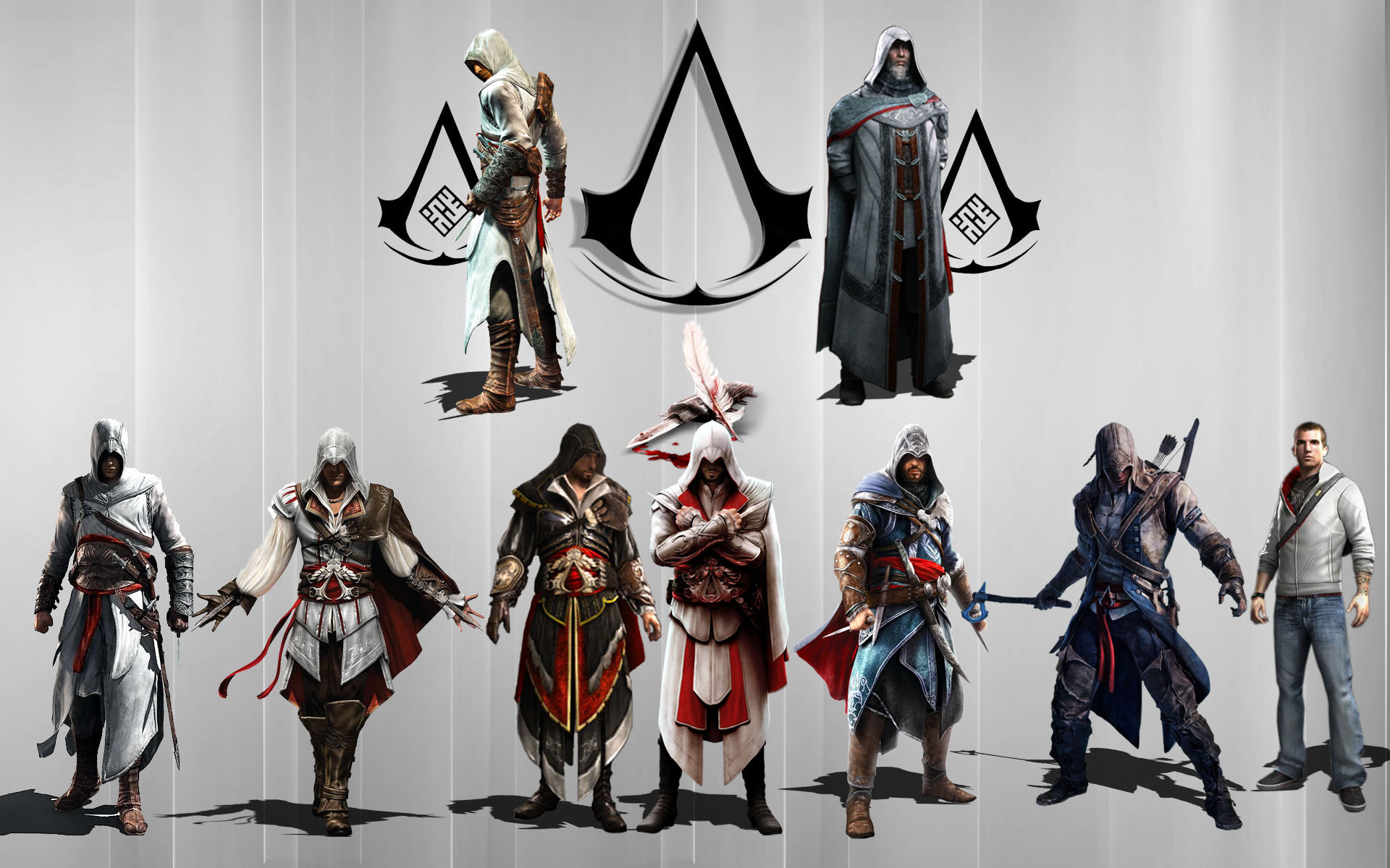 connor (assassin's creed), video game, assassin's creed, altair (assassin's creed), desmond miles, ezio (assassin's creed)