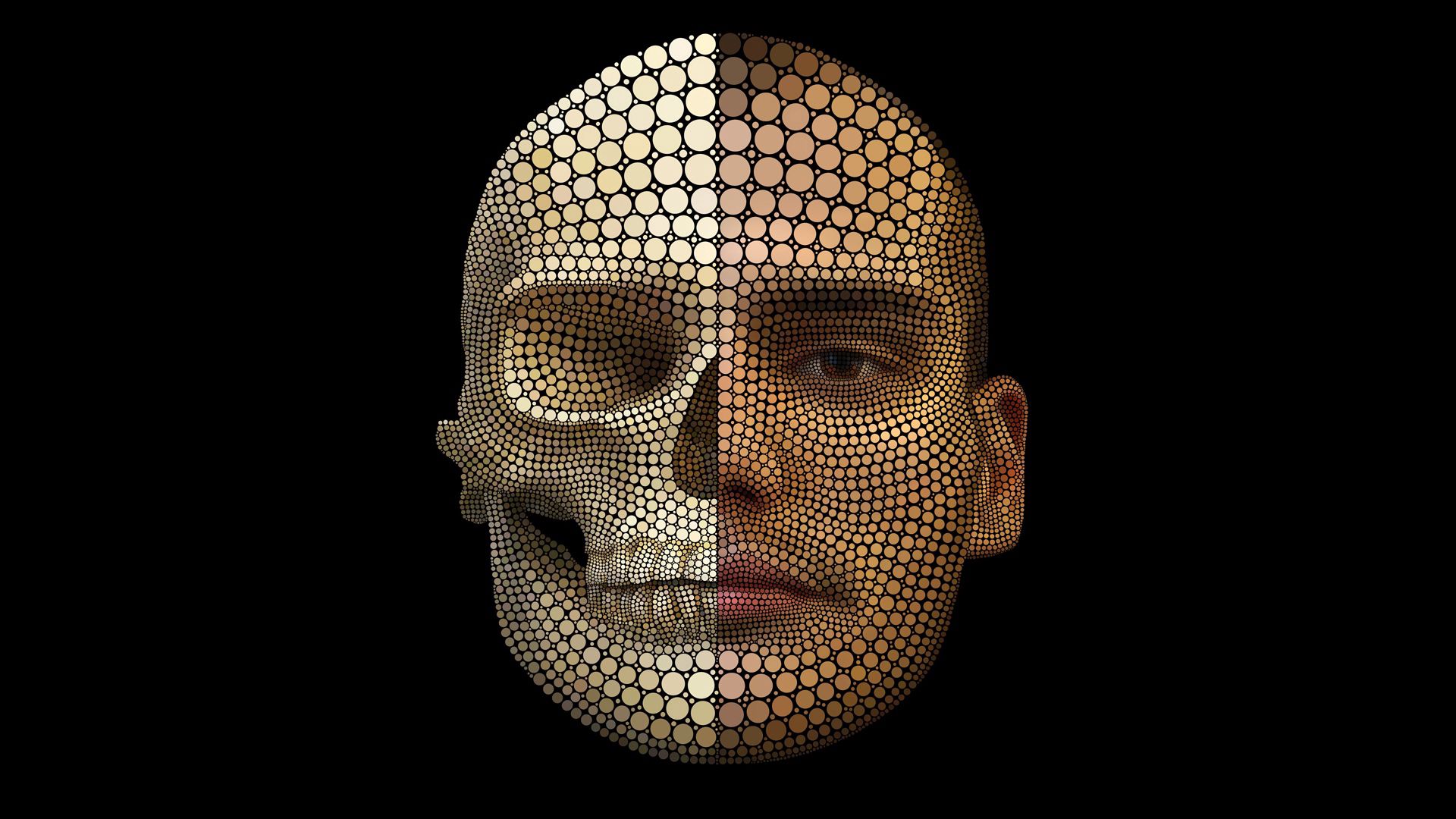 Free download wallpaper Human, Person, Face, Grid, Scheme, 3D on your PC desktop