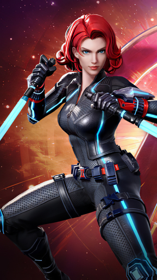 Download mobile wallpaper Video Game, Red Hair, Black Widow, Natasha Romanoff, Marvel Super War for free.