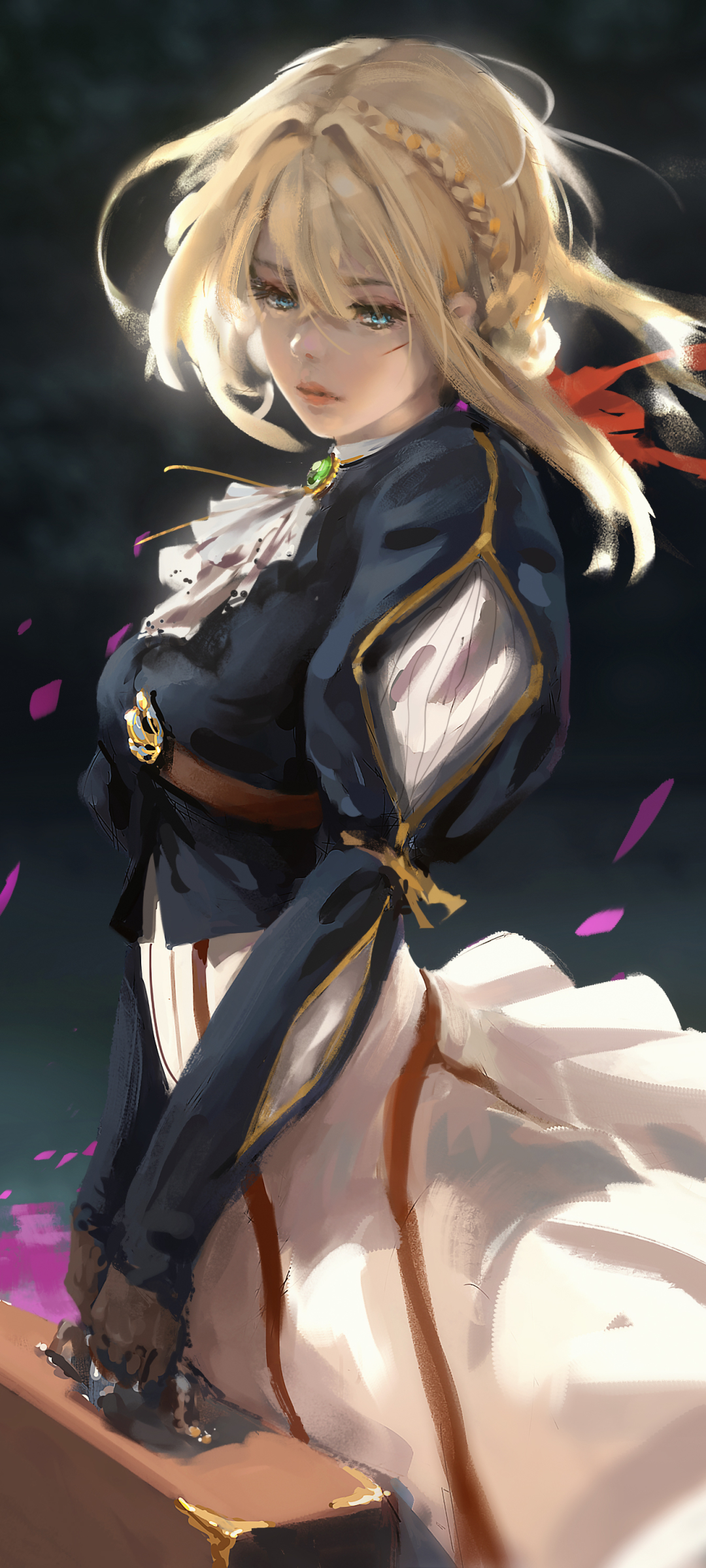 Handy-Wallpaper Blond, Blondinen, Animes, Violet Evergarden (Charakter), Violet Evergarden kostenlos herunterladen.