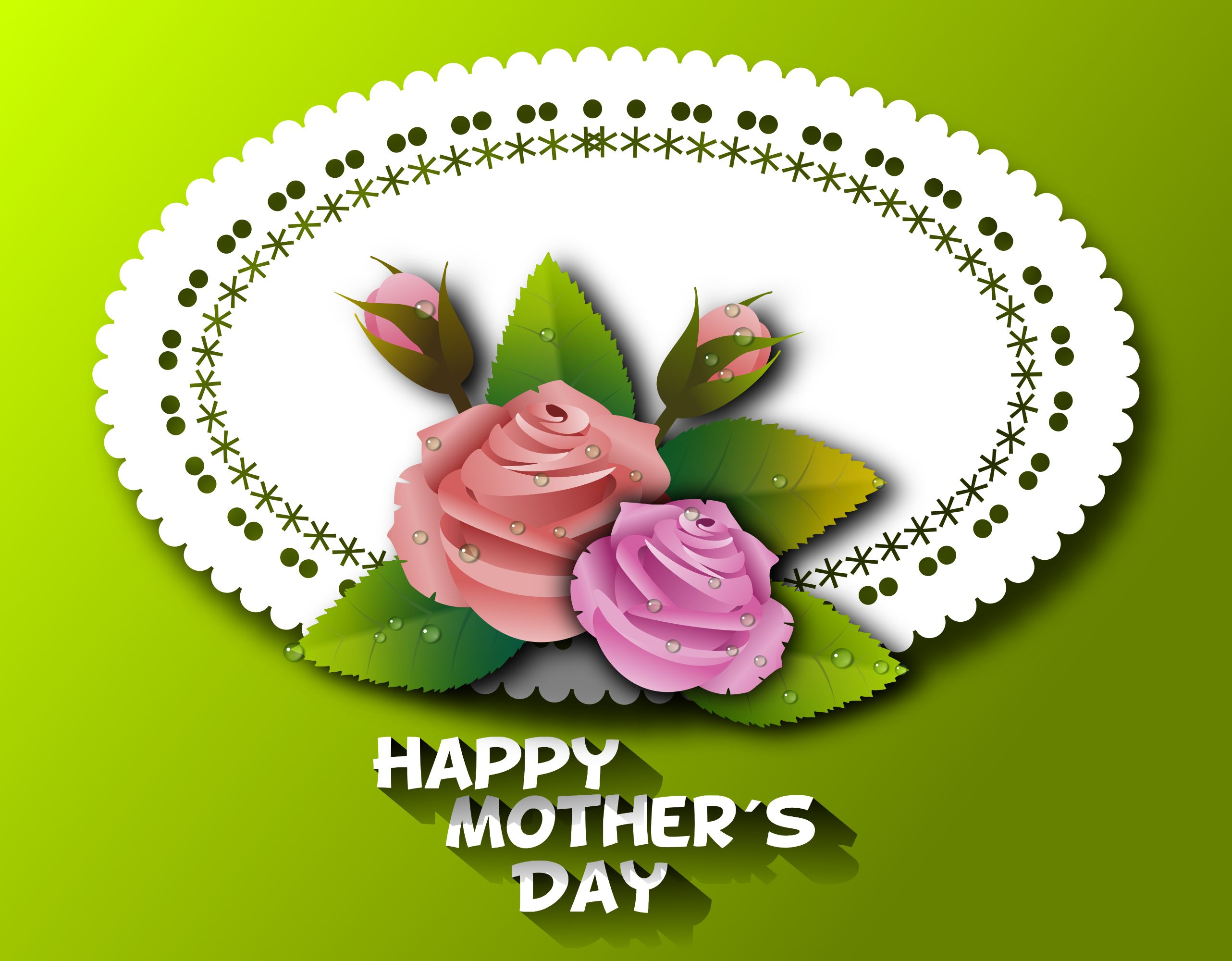 Download mobile wallpaper Rose, Holiday, Card, Mother's Day for free.