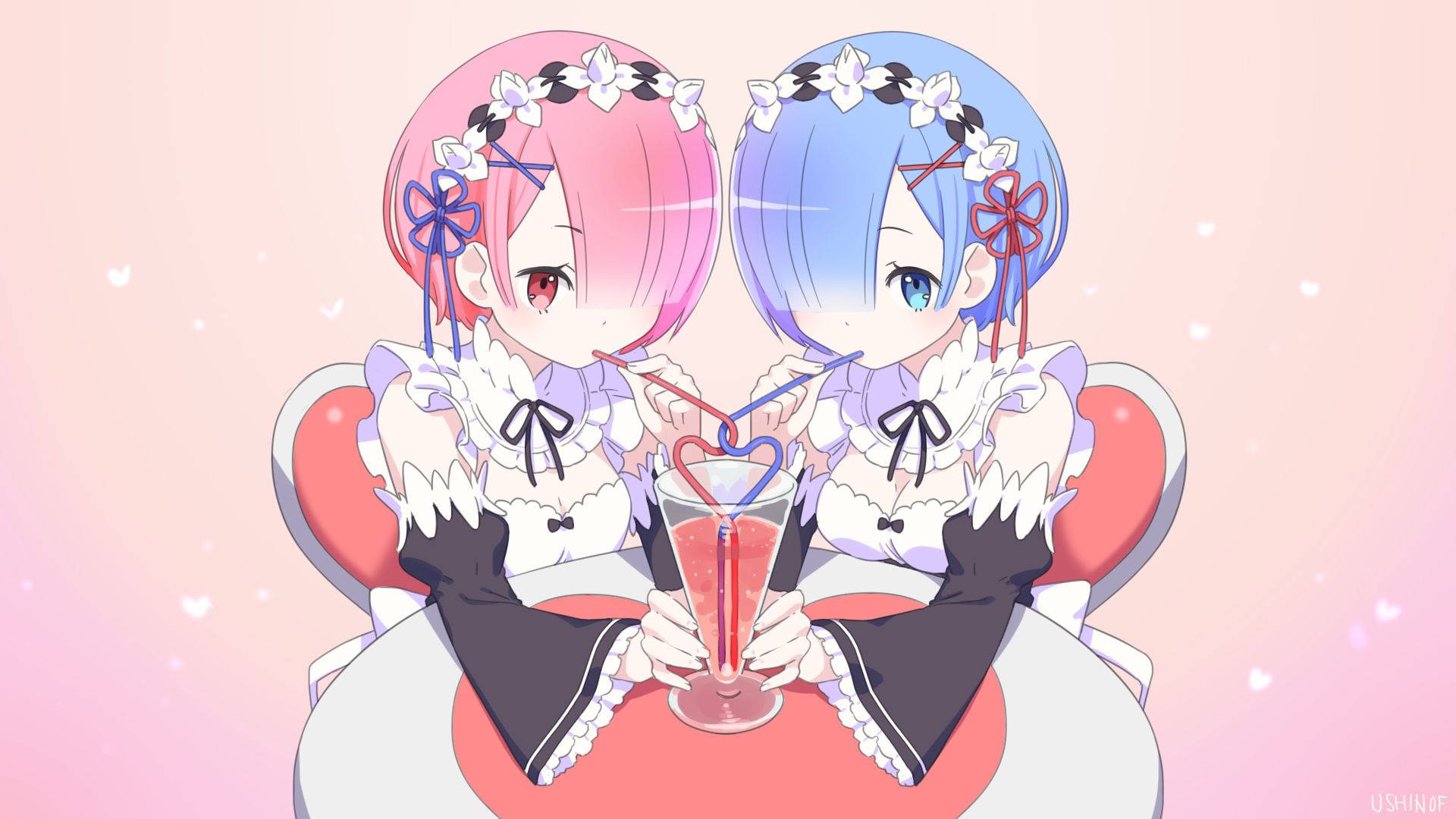 Handy-Wallpaper Animes, Re:zero Das Leben In Einer Anderen Welt Beginnen, Widder (Re:zero), Rem (Re: Null) kostenlos herunterladen.