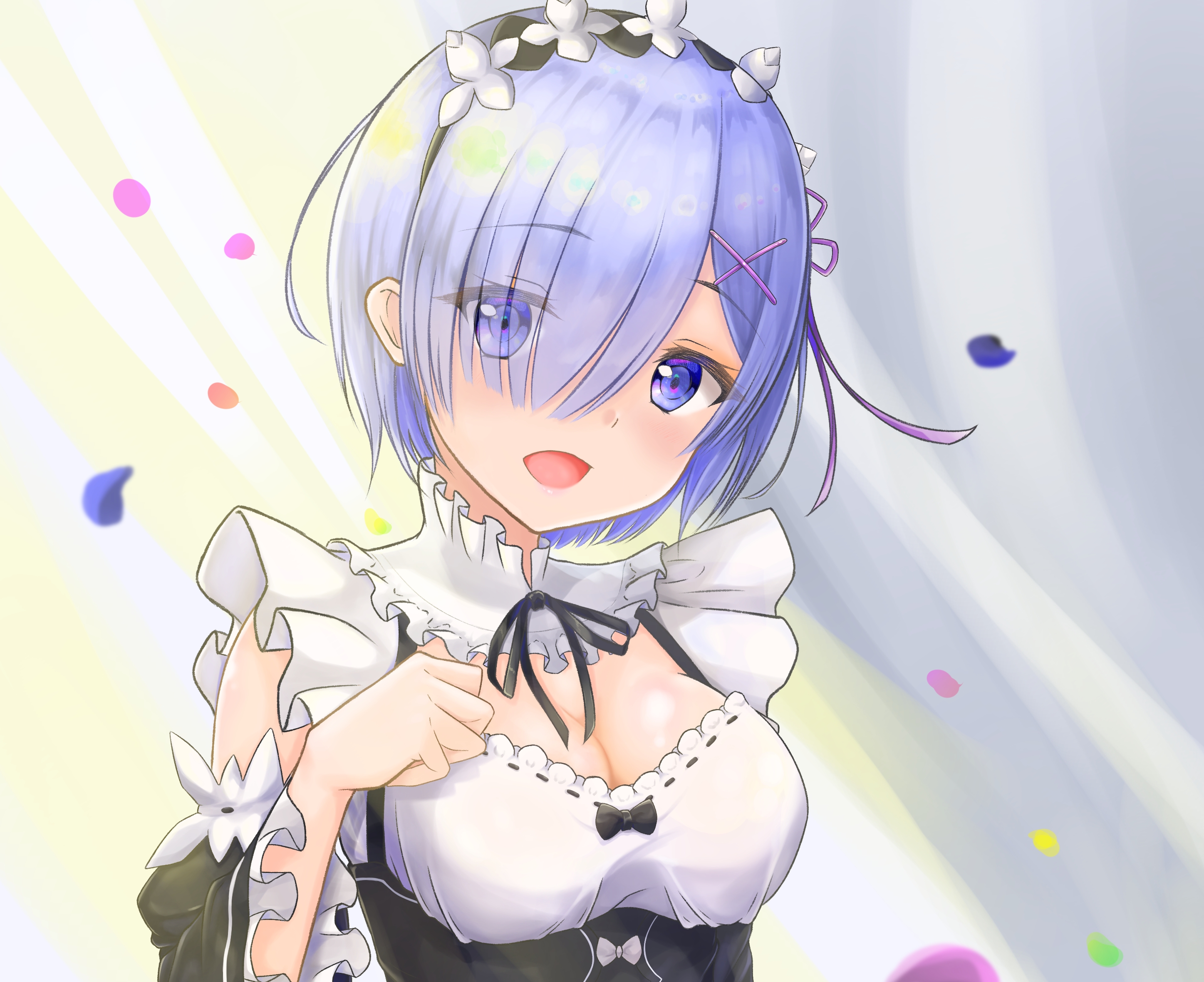 Скачать обои бесплатно Аниме, Re:zero Начало Жизни В Другом Мире, Рем (Re: Ноль) картинка на рабочий стол ПК