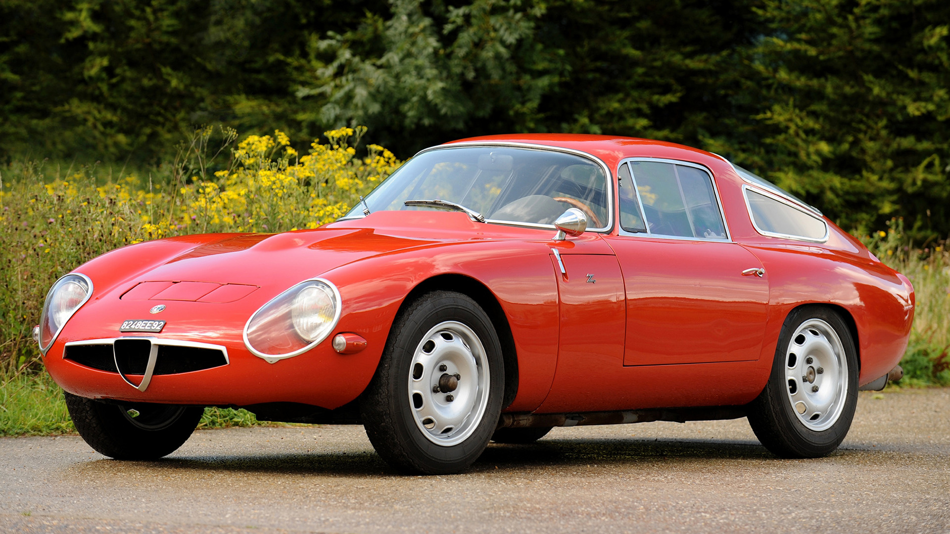 Download mobile wallpaper Alfa Romeo, Car, Old Car, Vehicles, Coupé, Alfa Romeo Giulia Tz for free.
