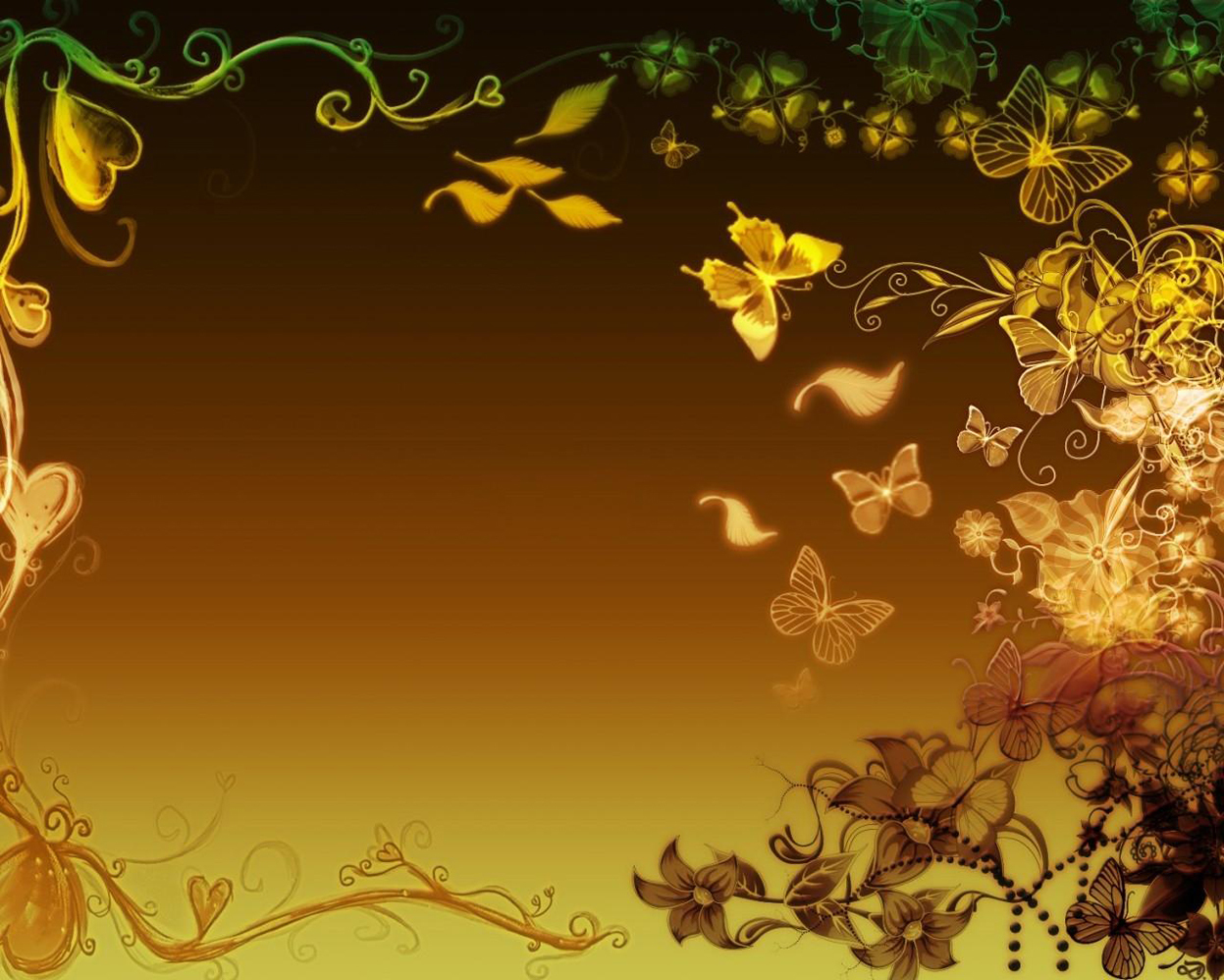 android patterns, butterflies, background, orange