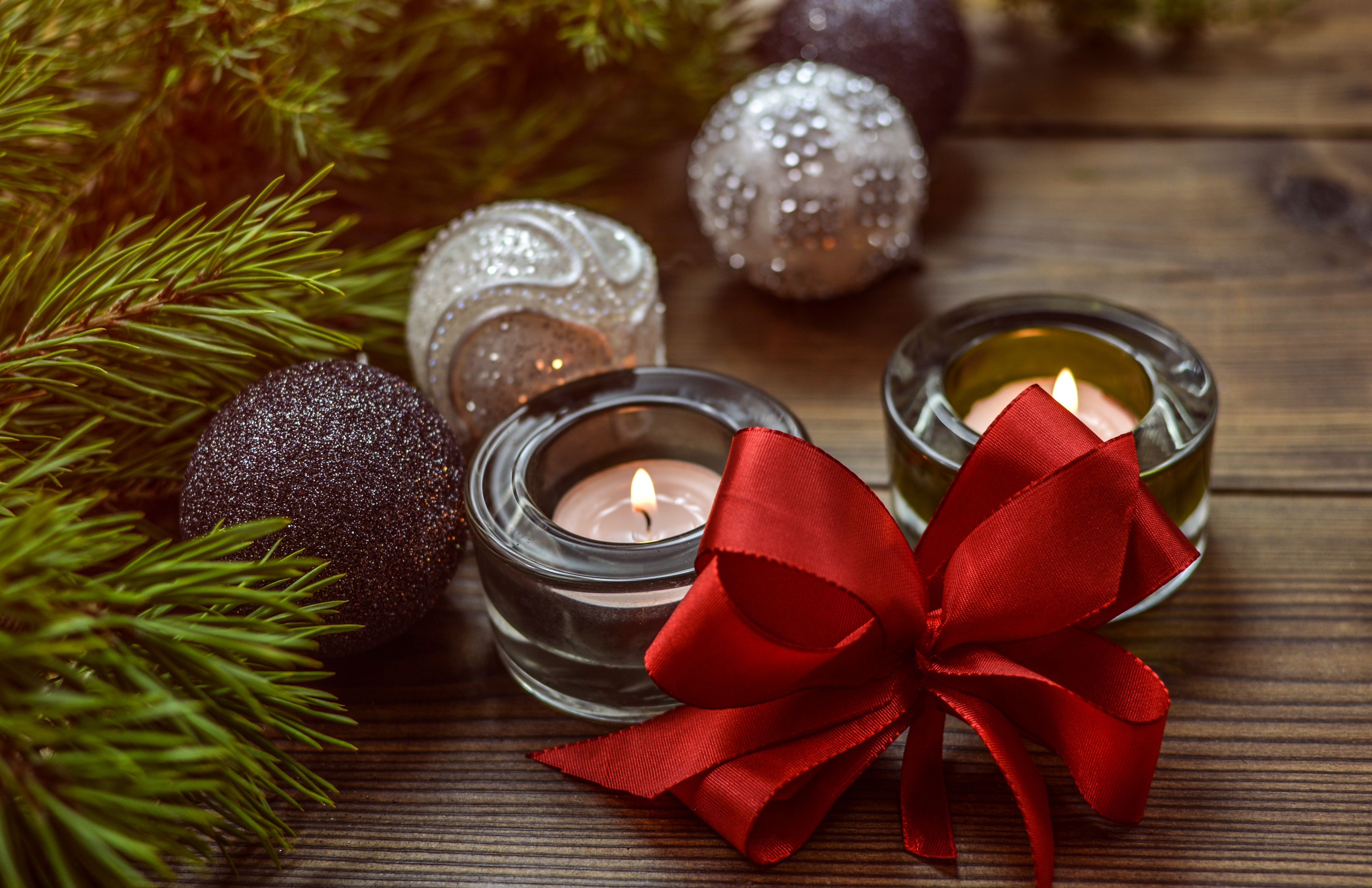 Handy-Wallpaper Feiertage, Weihnachten, Weihnachtsschmuck, Kerze, Flitter kostenlos herunterladen.