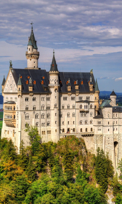Download mobile wallpaper Castles, Neuschwanstein Castle, Man Made for free.