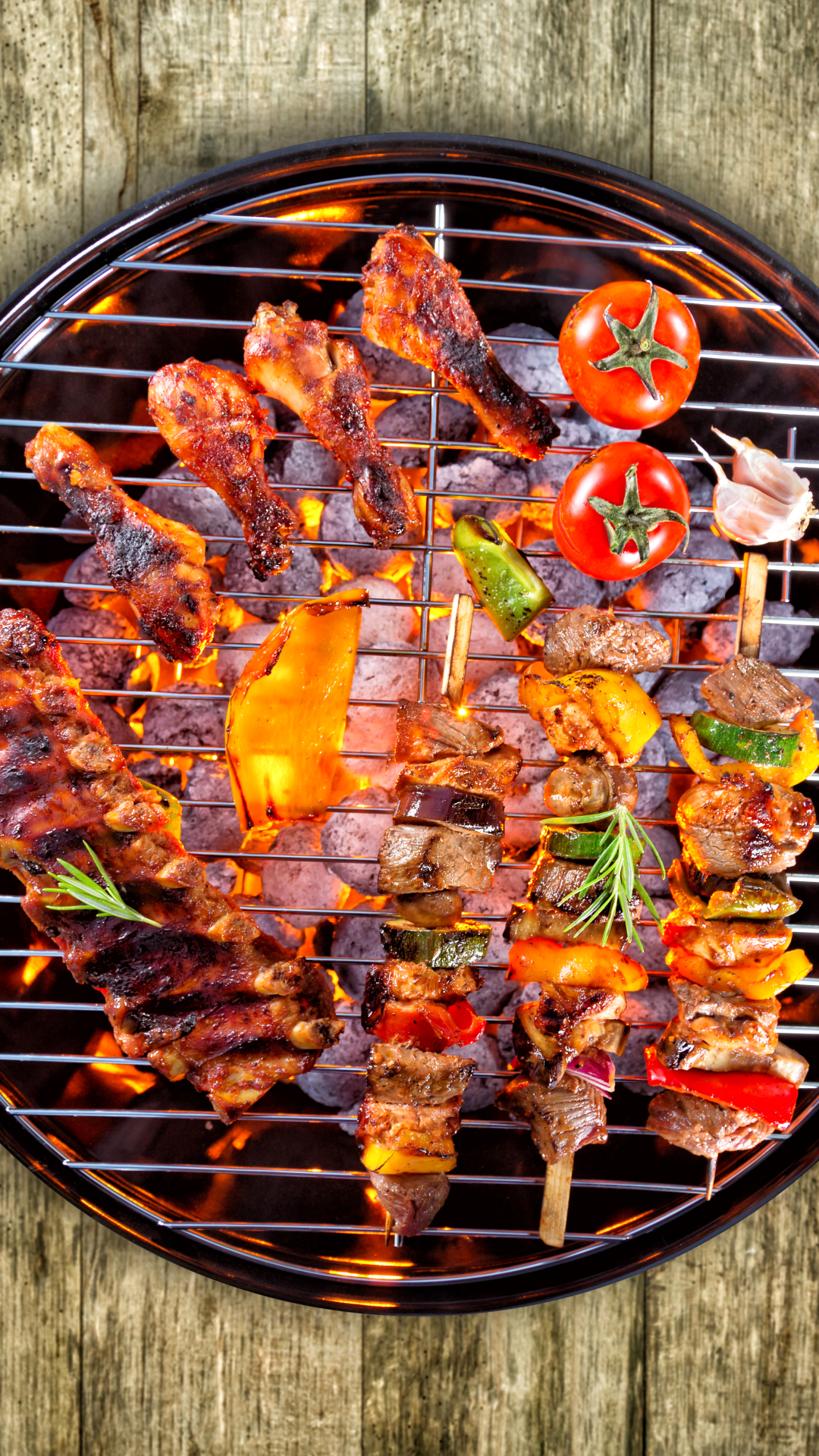Download mobile wallpaper Food, Meat, Chicken, Barbecue for free.