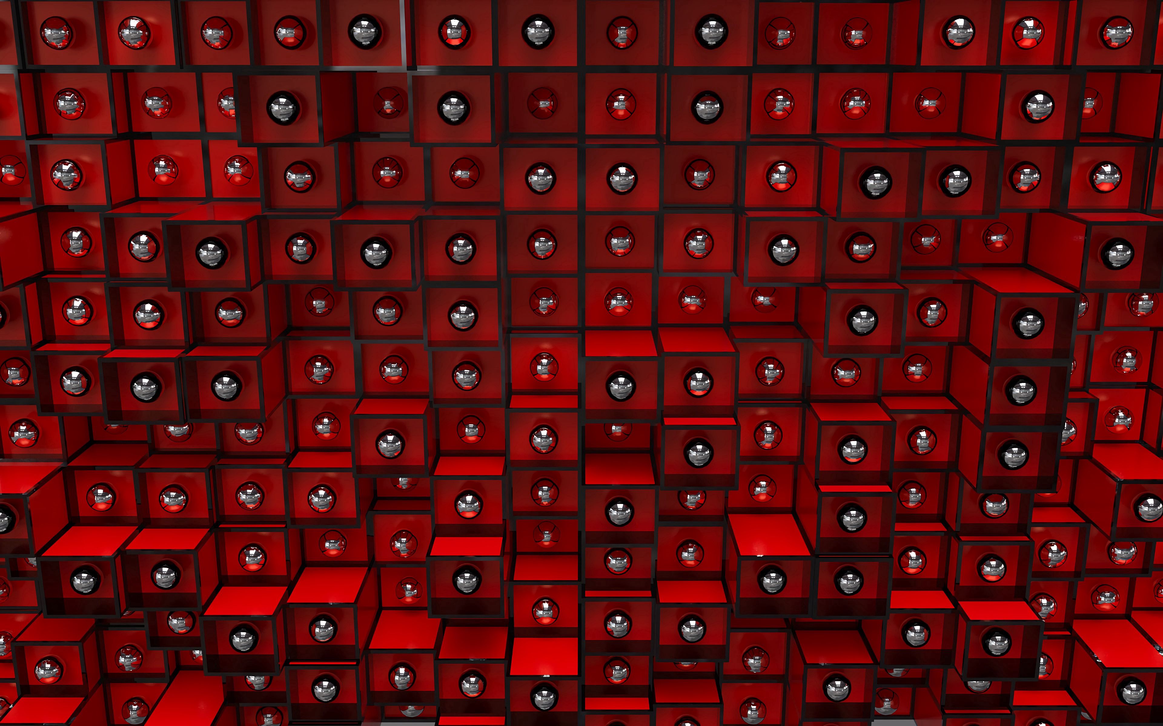 98817 завантажити картинку червоний, структура, 3d, об'ємний об'ємний, куби, куба - шпалери і заставки безкоштовно