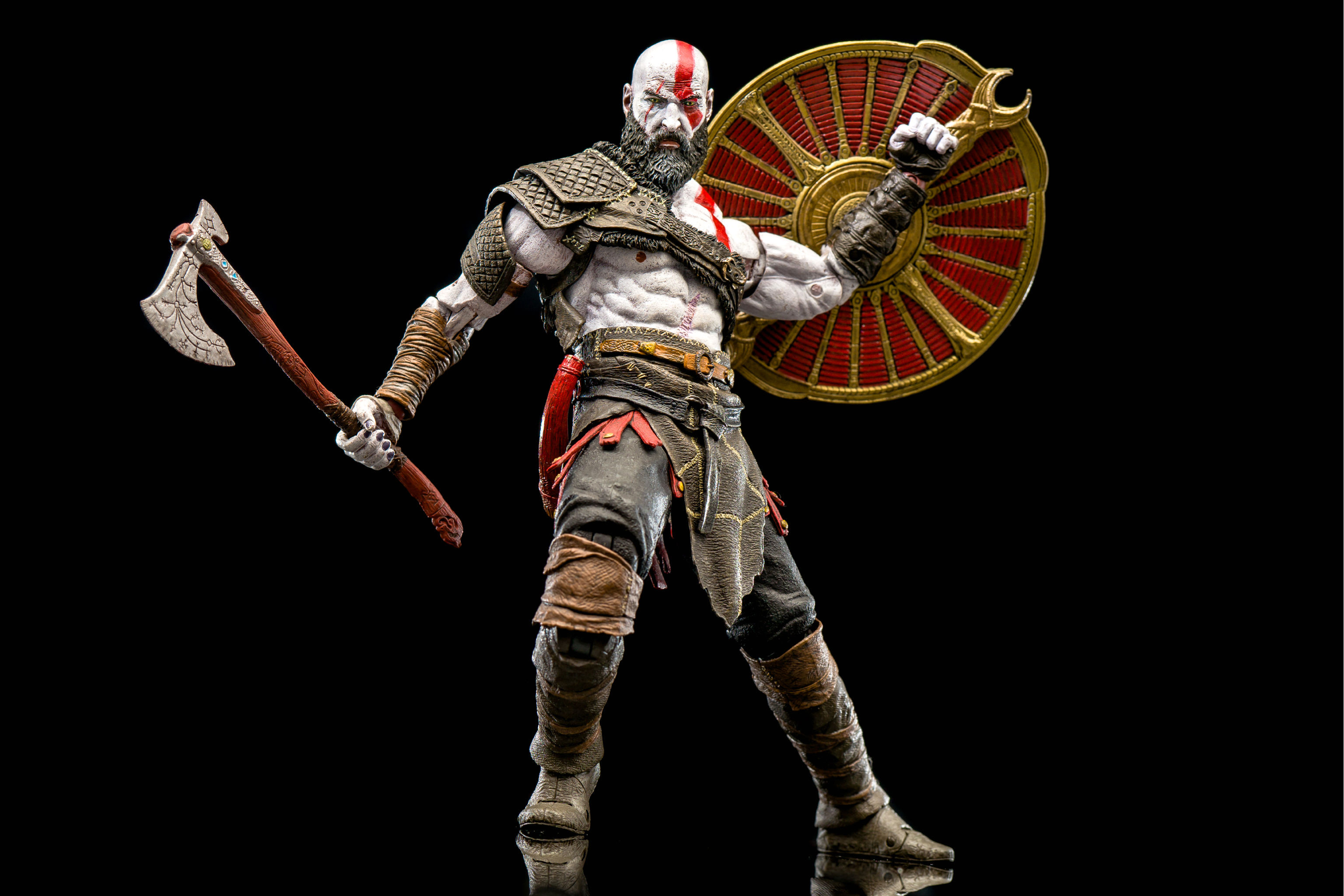 Download mobile wallpaper God Of War, Figurine, Video Game, Kratos (God Of War), God Of War (2018) for free.