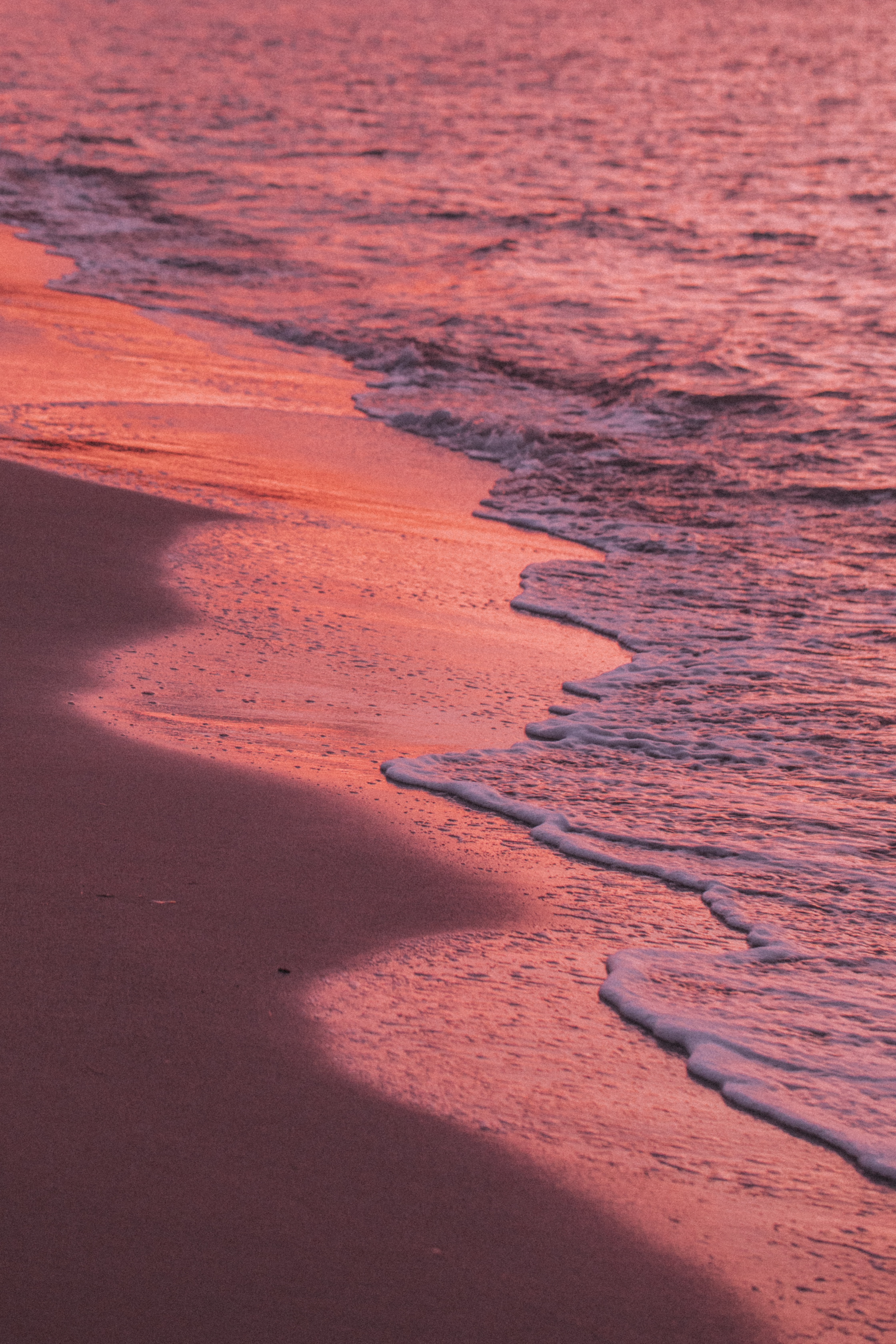 Laden Sie das Sunset, Sand, Bank, Natur, Wasser, Waves, Ufer-Bild kostenlos auf Ihren PC-Desktop herunter