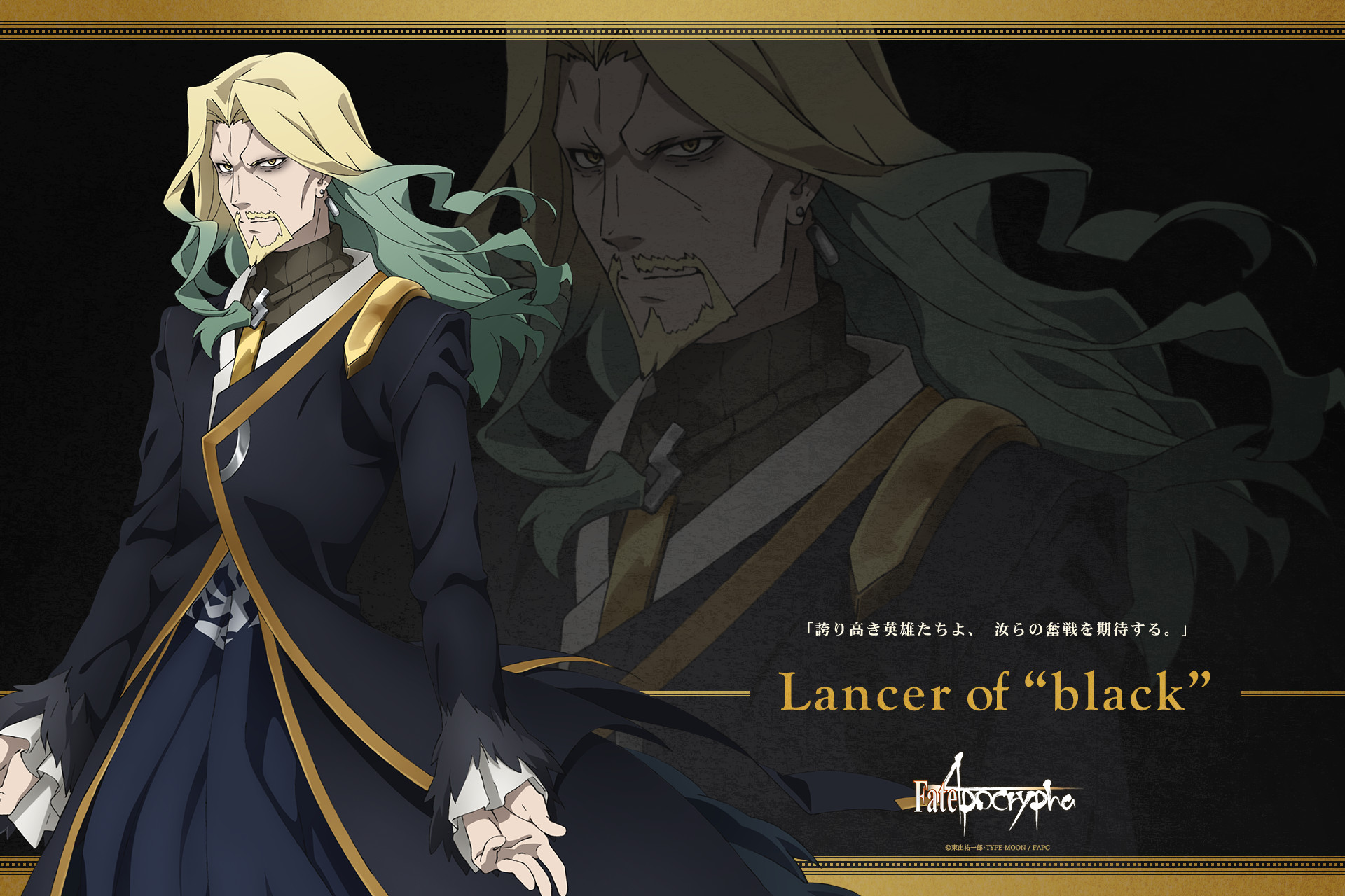 Популярні заставки і фони Lancer Of Black (Fate/apocrypha) на комп'ютер