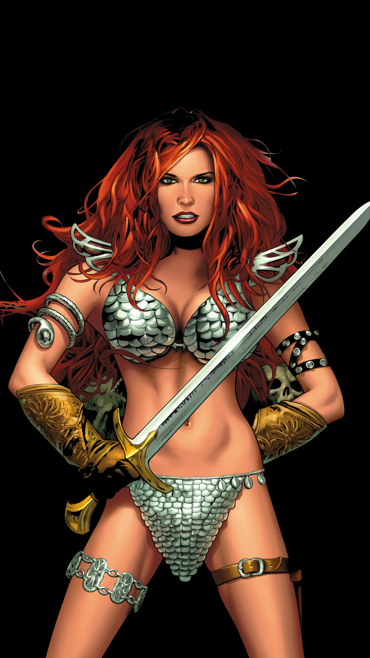 Handy-Wallpaper Comics, Red Sonja kostenlos herunterladen.