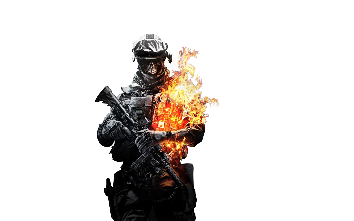 Скачати мобільні шпалери Battlefield 3, Поле Битви, Череп, Відеогра безкоштовно.