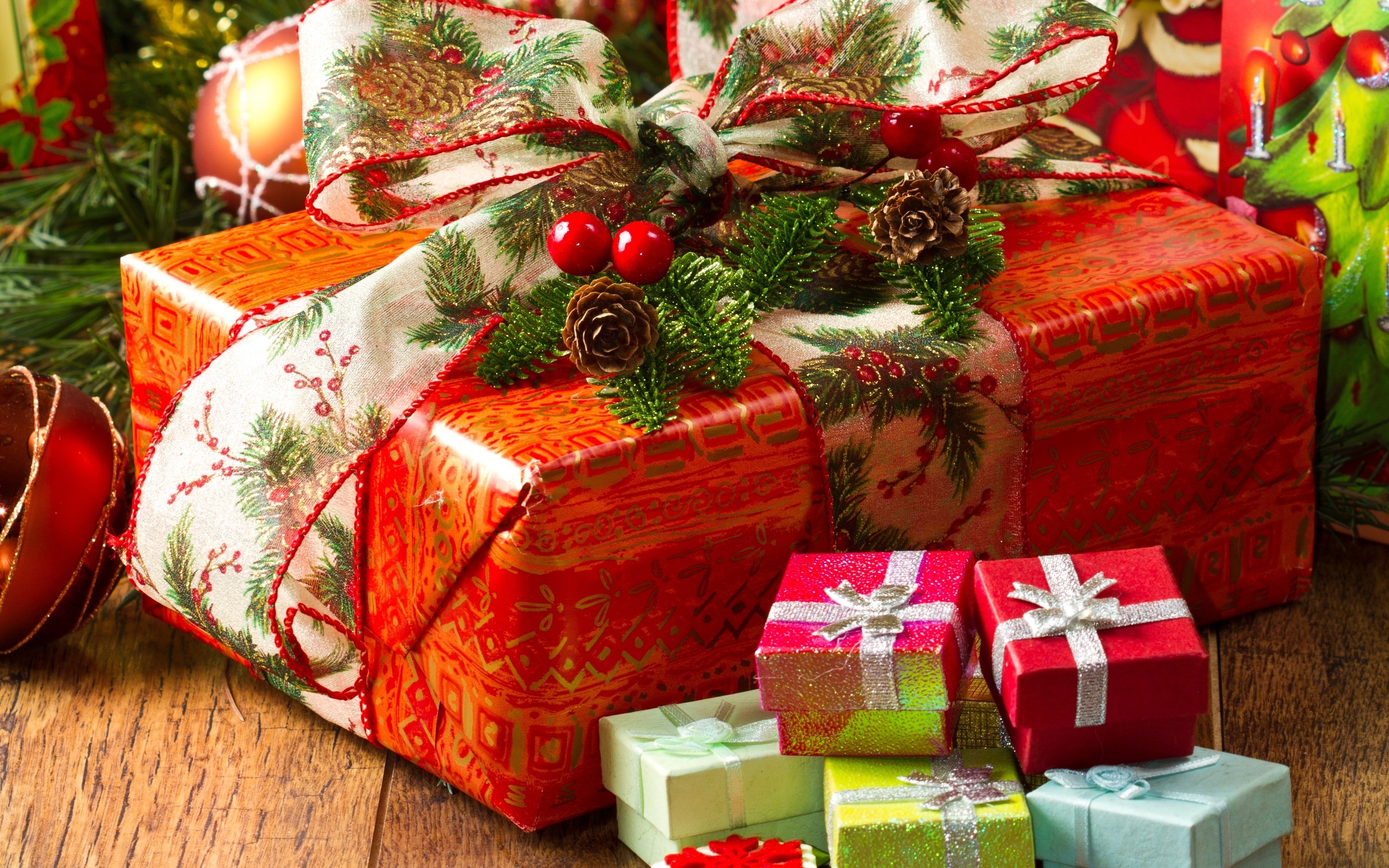 Laden Sie das Feiertage, Weihnachten, Geschenk, Schleife-Bild kostenlos auf Ihren PC-Desktop herunter