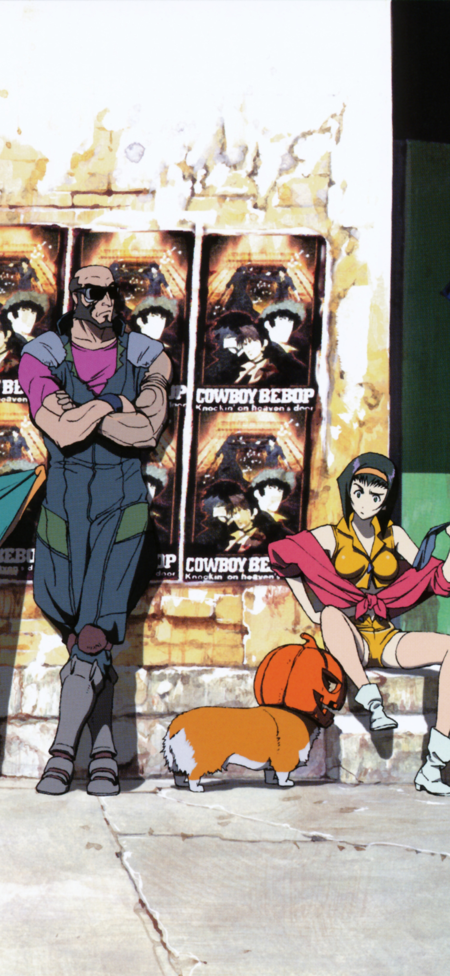 Download mobile wallpaper Anime, Cowboy Bebop, Faye Valentine, Ein (Cowboy Bebop), Jet Black for free.