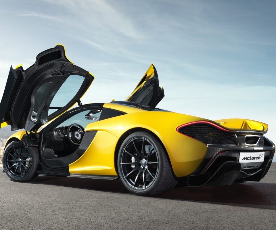 Download mobile wallpaper Mclaren, Car, Mclaren P1, Vehicle, Vehicles, Yellow Car for free.