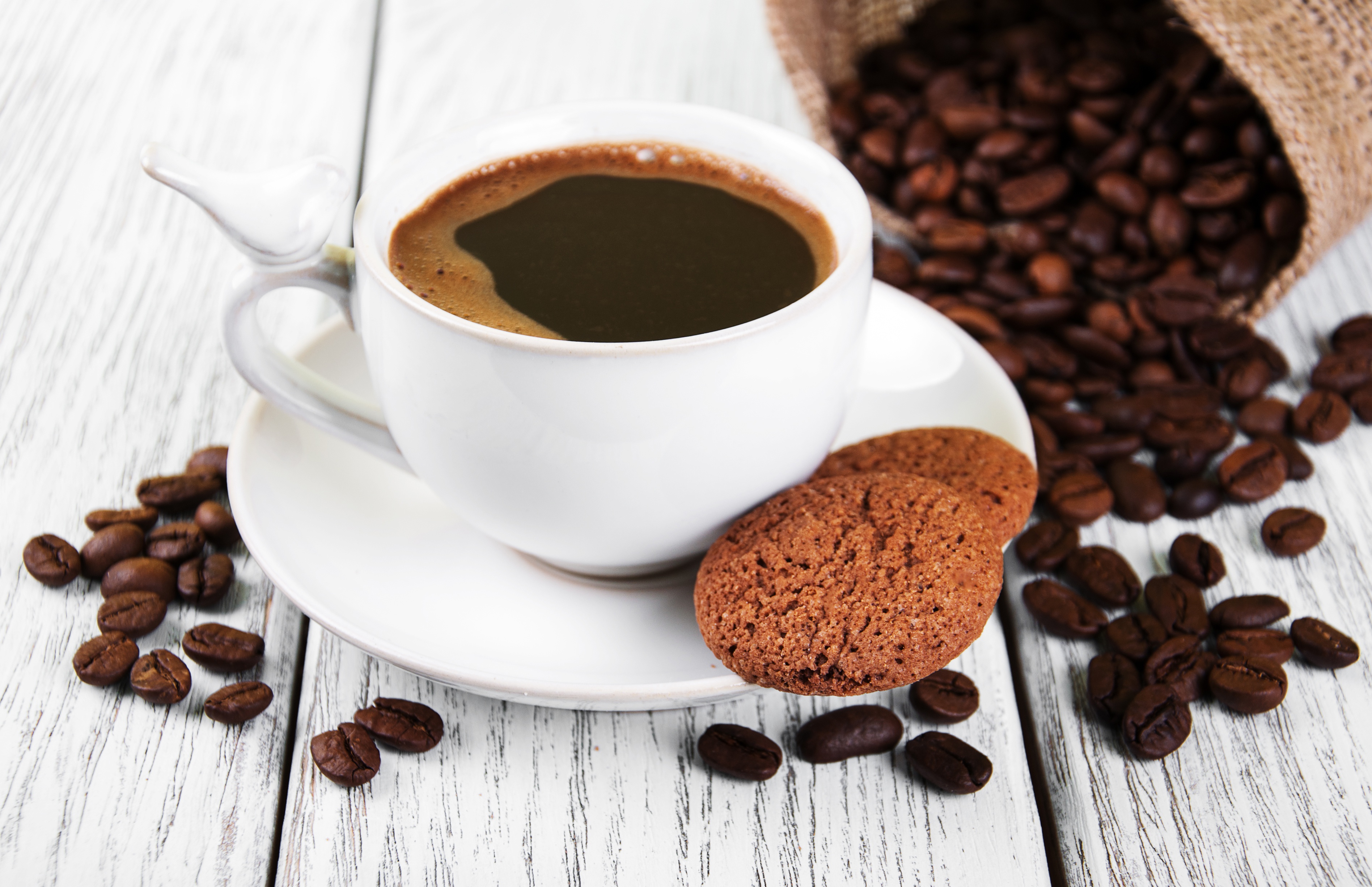 Free download wallpaper Food, Coffee, Cup, Coffee Beans, Cookie on your PC desktop