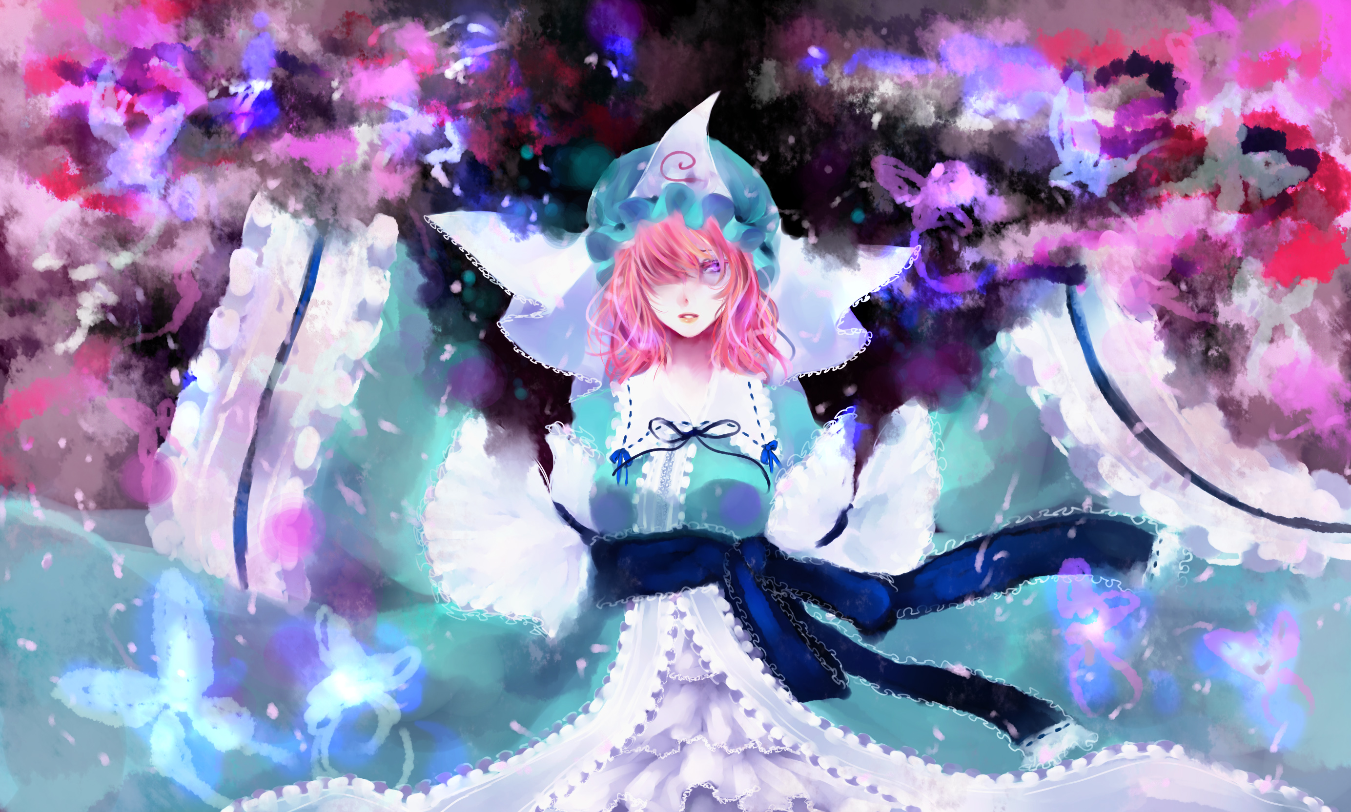 Download mobile wallpaper Anime, Touhou, Yuyuko Saigyouji for free.