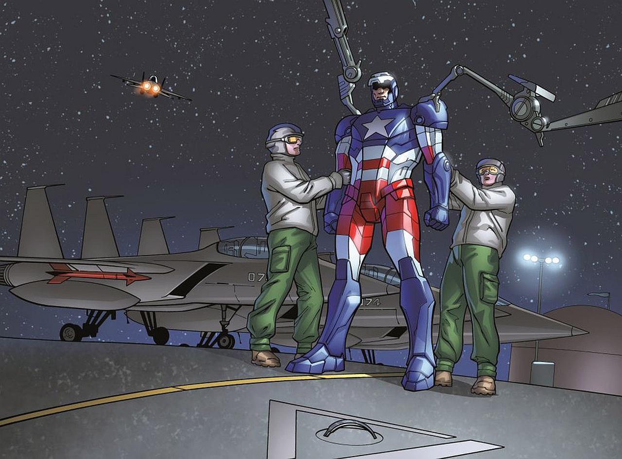 Скачать обои бесплатно Комиксы, Капитан Америка, Железный Человек: Фатальная Граница картинка на рабочий стол ПК