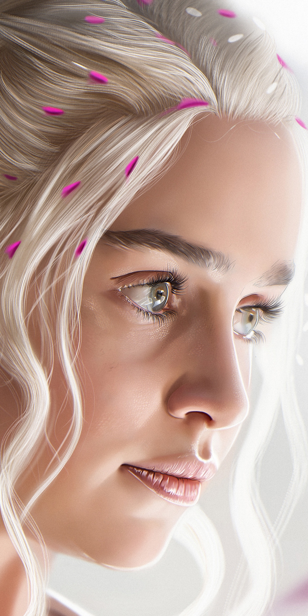 Handy-Wallpaper Blond, Gesicht, Blondinen, Fernsehserien, Game Of Thrones: Das Lied Von Eis Und Feuer, Daenerys Targaryen, Emilia Clarke kostenlos herunterladen.