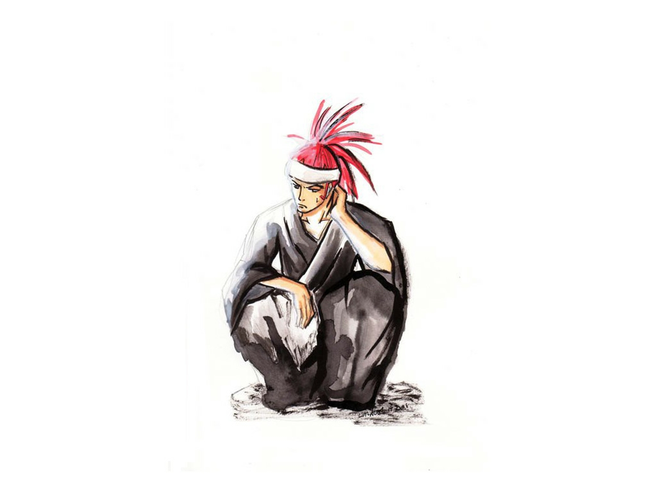 Baixe gratuitamente a imagem Renji Abarai, Alvejante, Anime na área de trabalho do seu PC