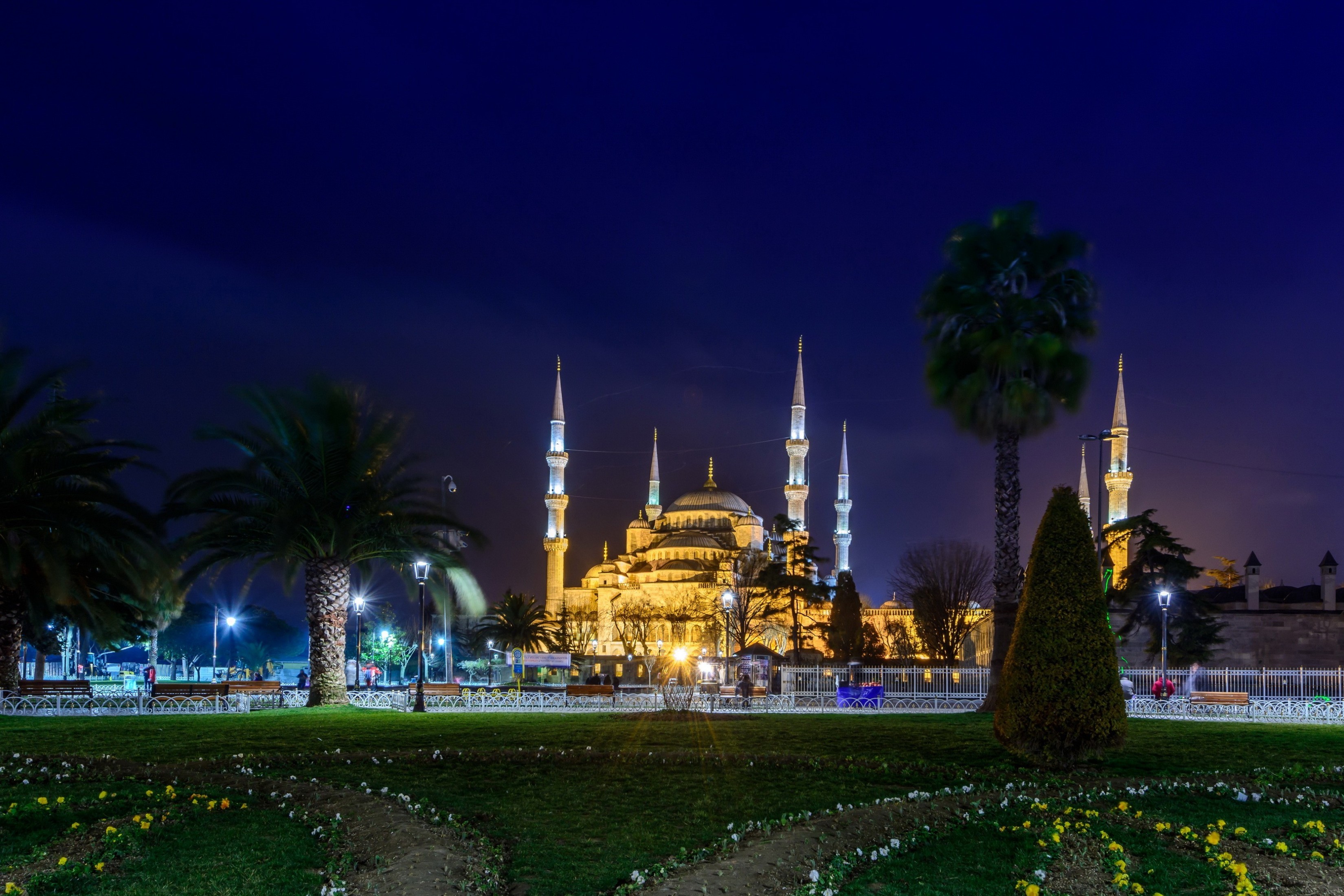 347062 скачать обои мечеть, мечети, турция, стамбул, мечеть султана ахмеда, религиозные - заставки и картинки бесплатно