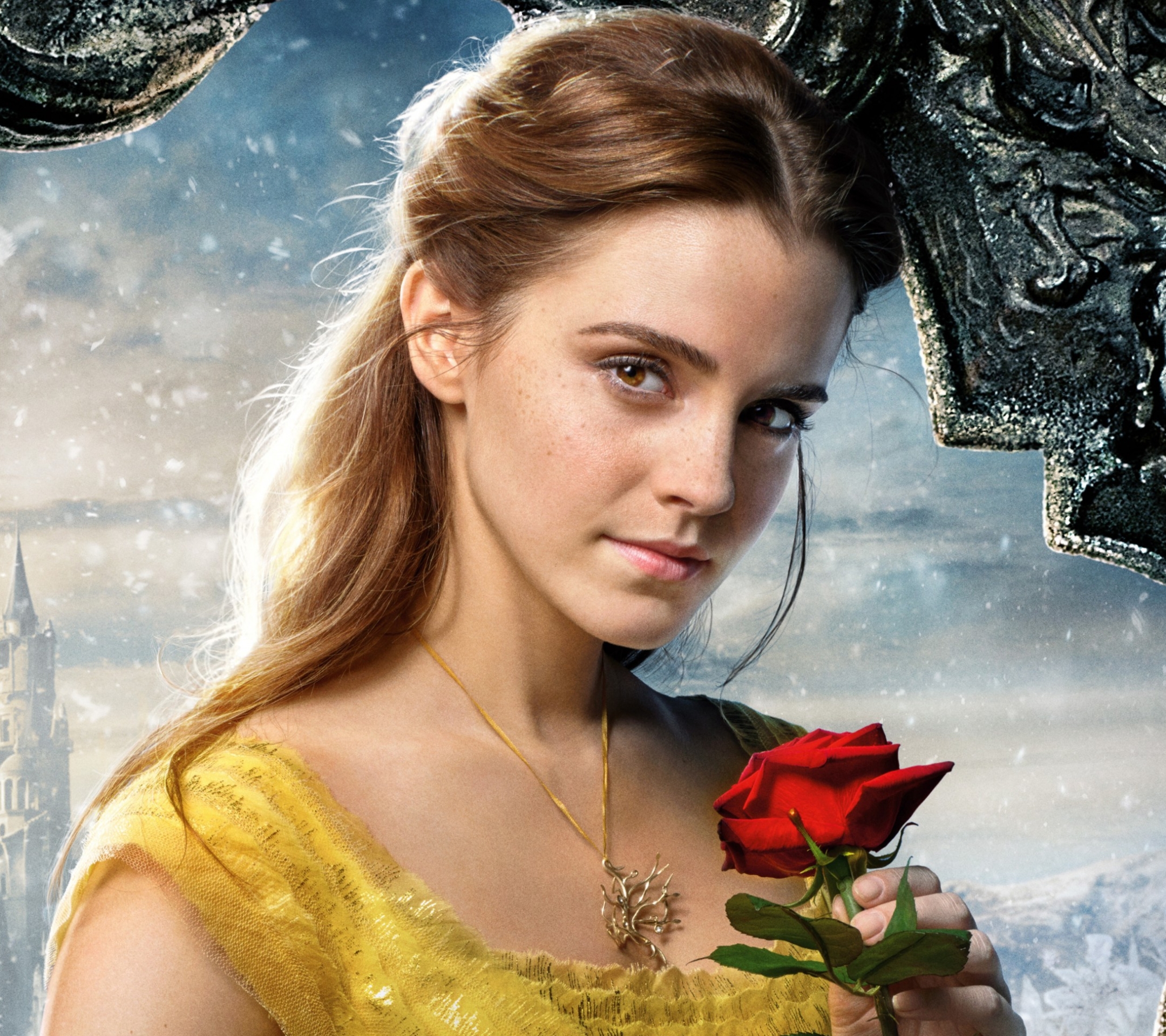 Laden Sie das Emma Watson, Rose, Filme, Die Schöne Und Das Biest (2017)-Bild kostenlos auf Ihren PC-Desktop herunter