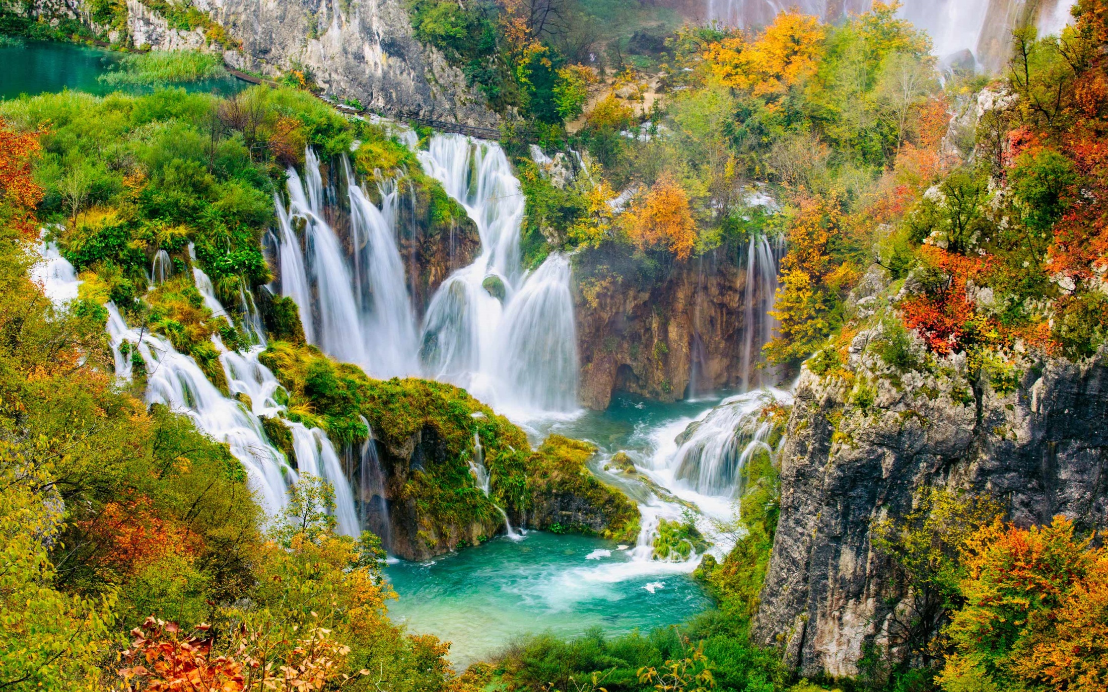987590画像をダウンロードクロアチア, 地球, プリトヴィツェ湖, 自然, プリトヴィツェ湖群国立公園, 滝-壁紙とスクリーンセーバーを無料で