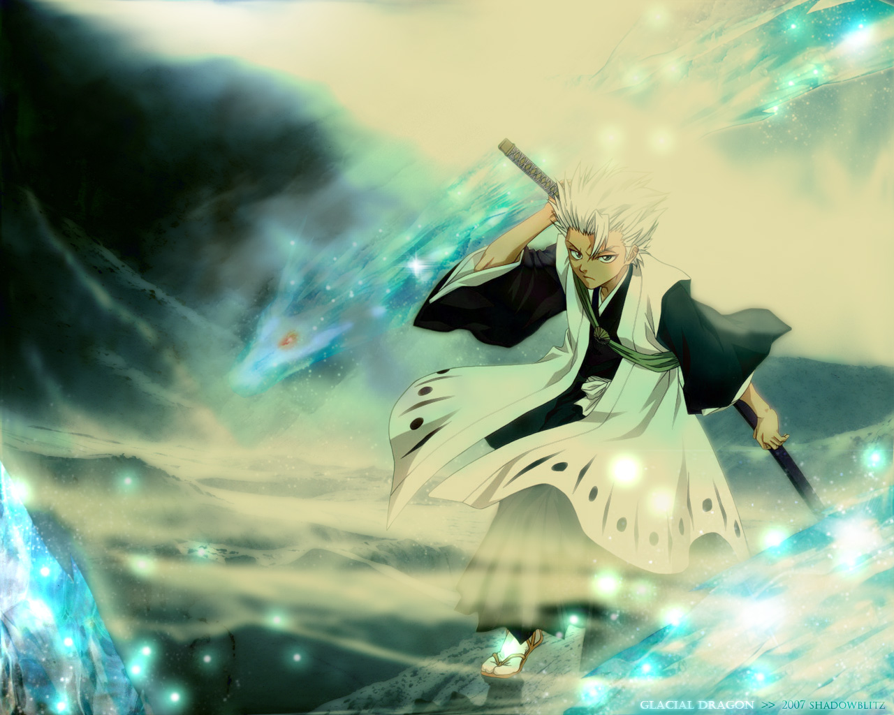 Handy-Wallpaper Bleach, Animes, Tōshirō Hitsugaya kostenlos herunterladen.