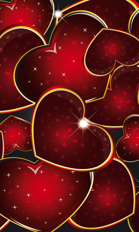 Скачать картинку Любовь, Красный, Праздник, Сердце, День Святого Валентина, Художественные, Праздничный День в телефон бесплатно.