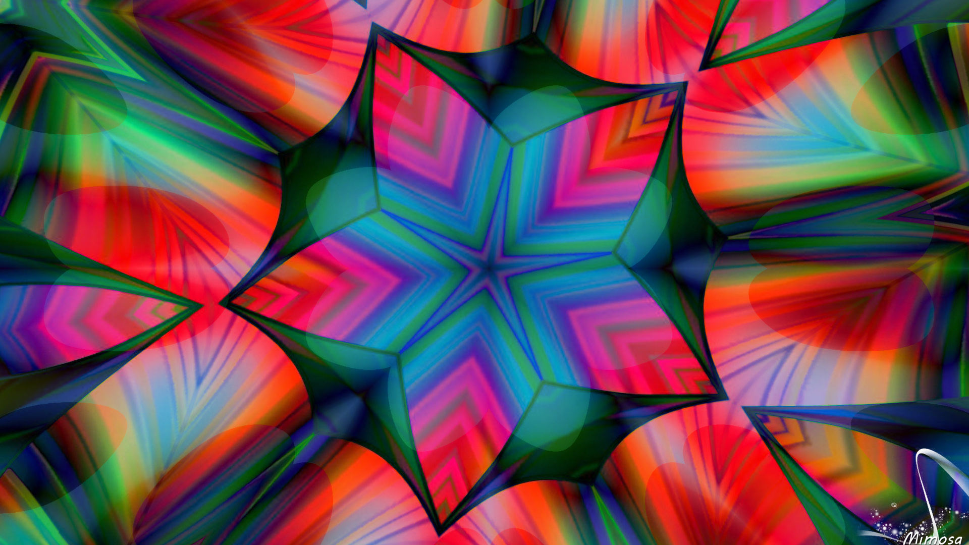 Free download wallpaper Abstract, Pattern, Colors, Colorful, Kaleidoscope, Star on your PC desktop