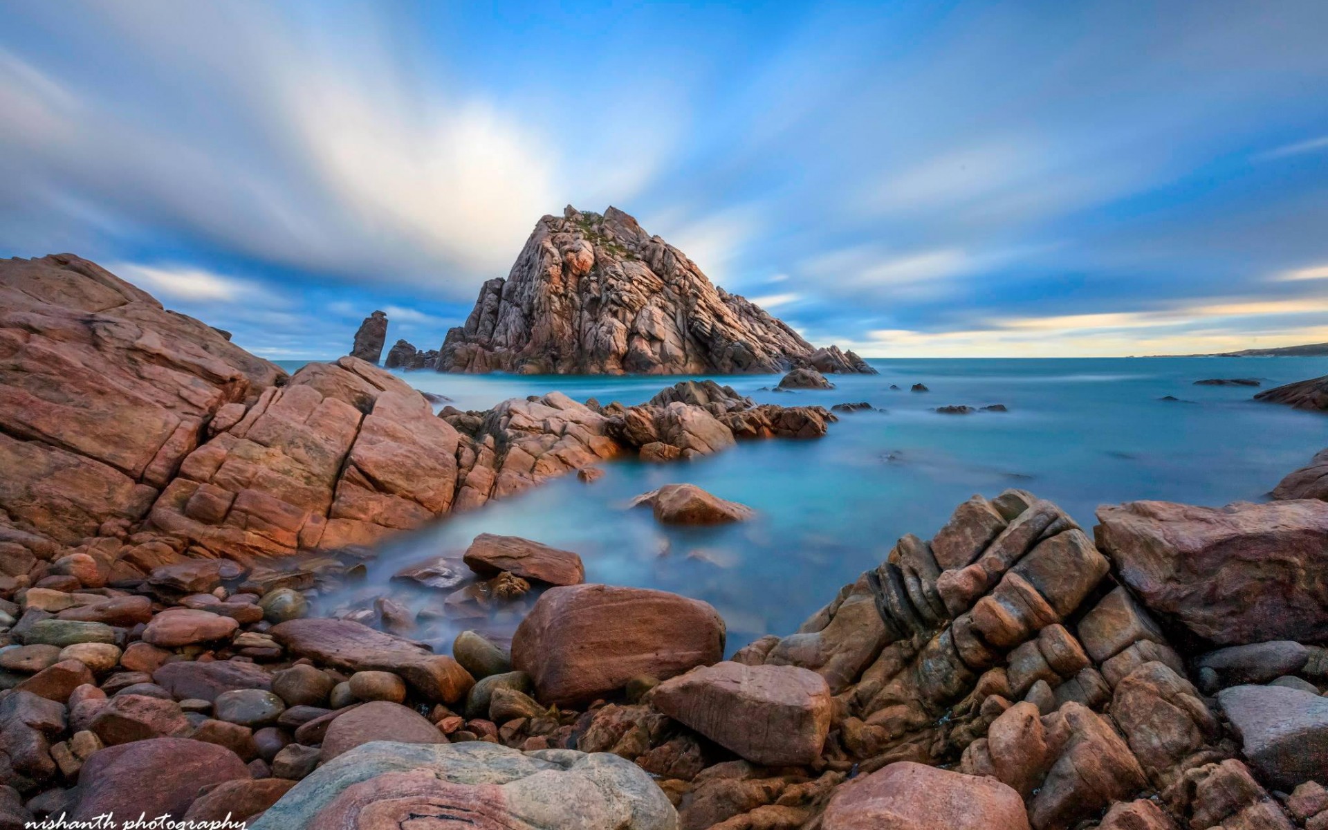 Download mobile wallpaper Sea, Rock, Horizon, Ocean, Earth, Australia for free.