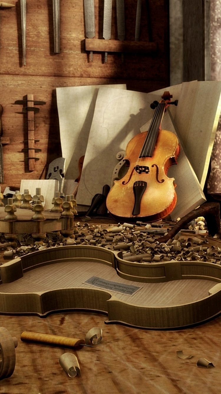 Handy-Wallpaper Musik, Violine kostenlos herunterladen.