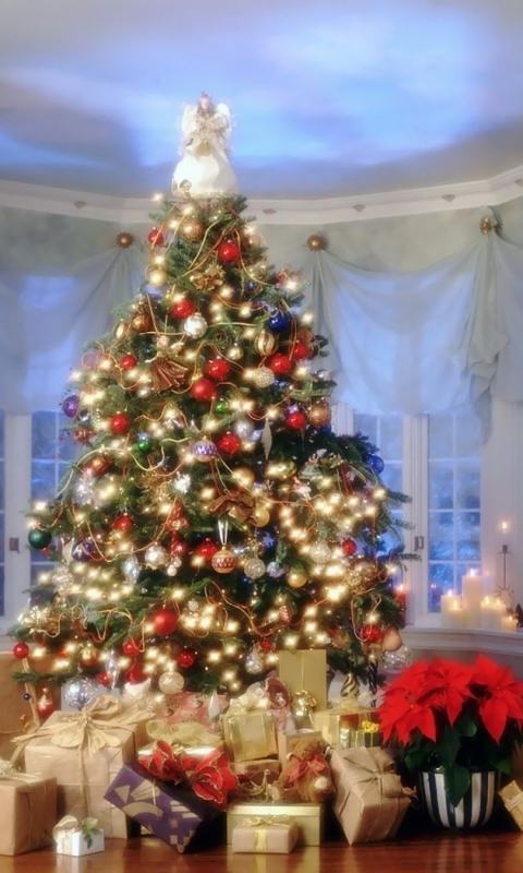 無料モバイル壁紙クリスマス, 贈り物, クリスマスツリー, クリスマスオーナメント, ホリデー, クリスマスのあかりをダウンロードします。