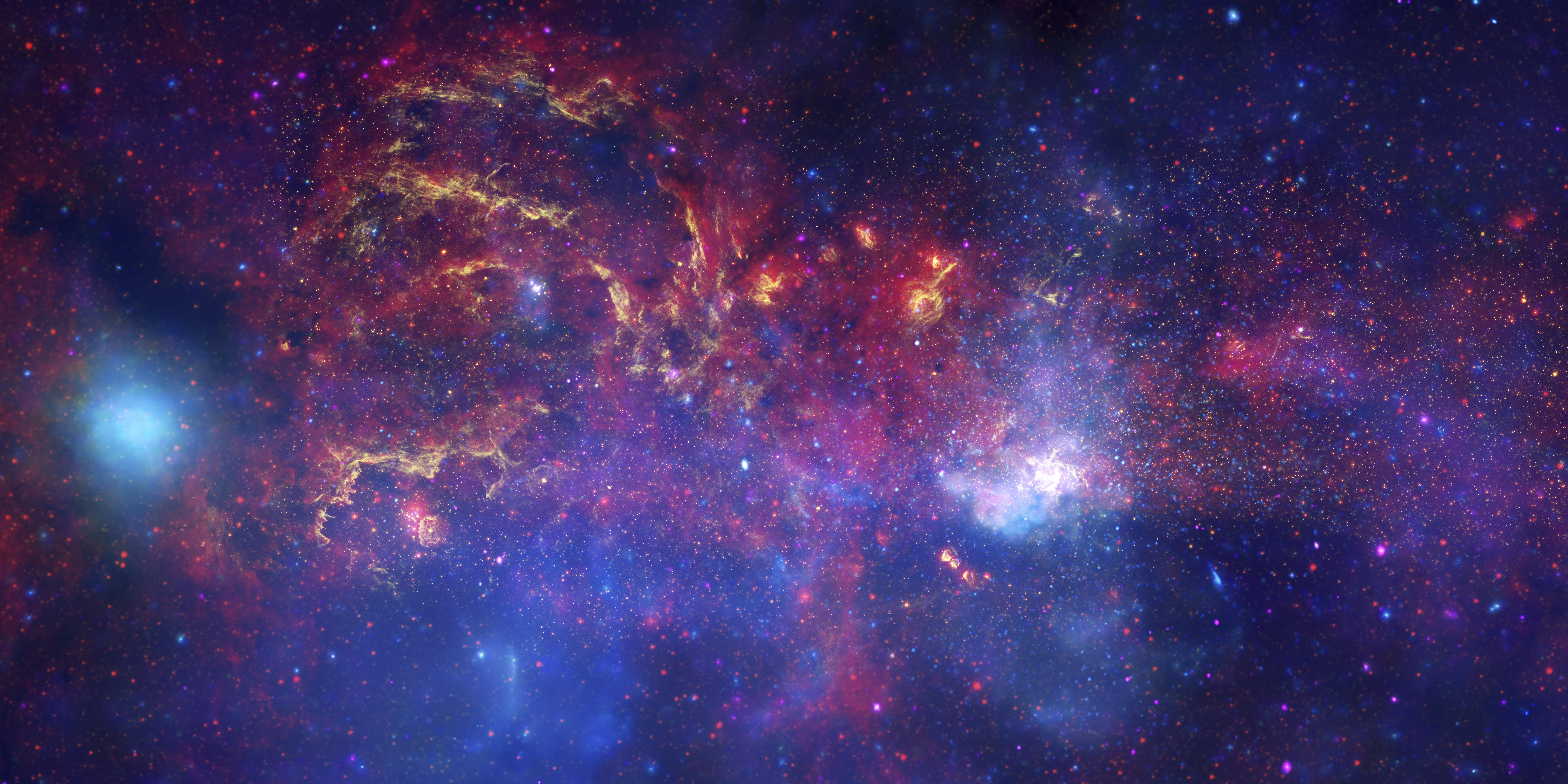 Скачать обои бесплатно Космос, Звезды, Млечный Путь, Туманность, Галактика, Научная Фантастика картинка на рабочий стол ПК