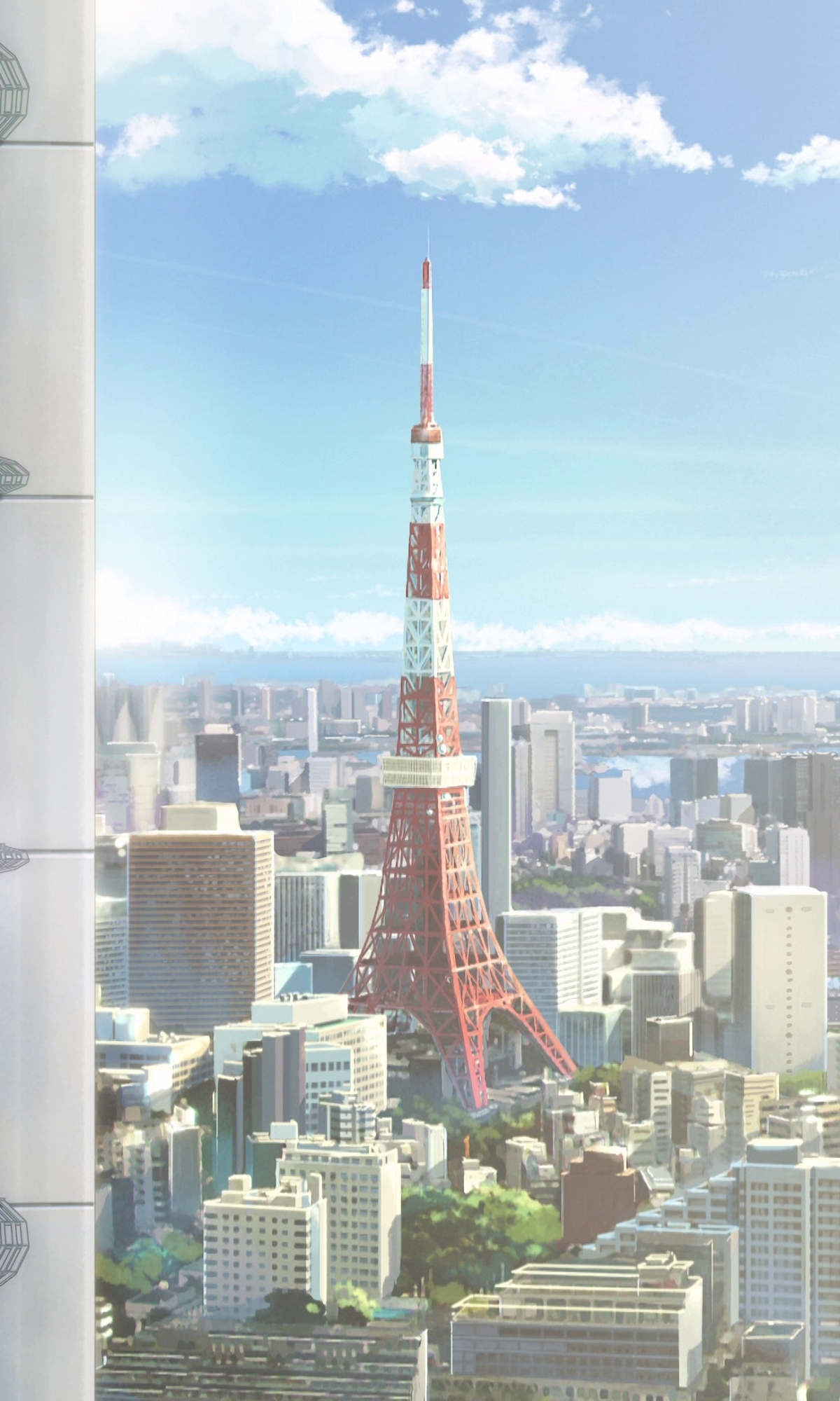Скачати мобільні шпалери Аніме, Місто, Токіо, Skyline, Токійська Вежа, Твоє Ім'я, Кімі Но На Ва безкоштовно.