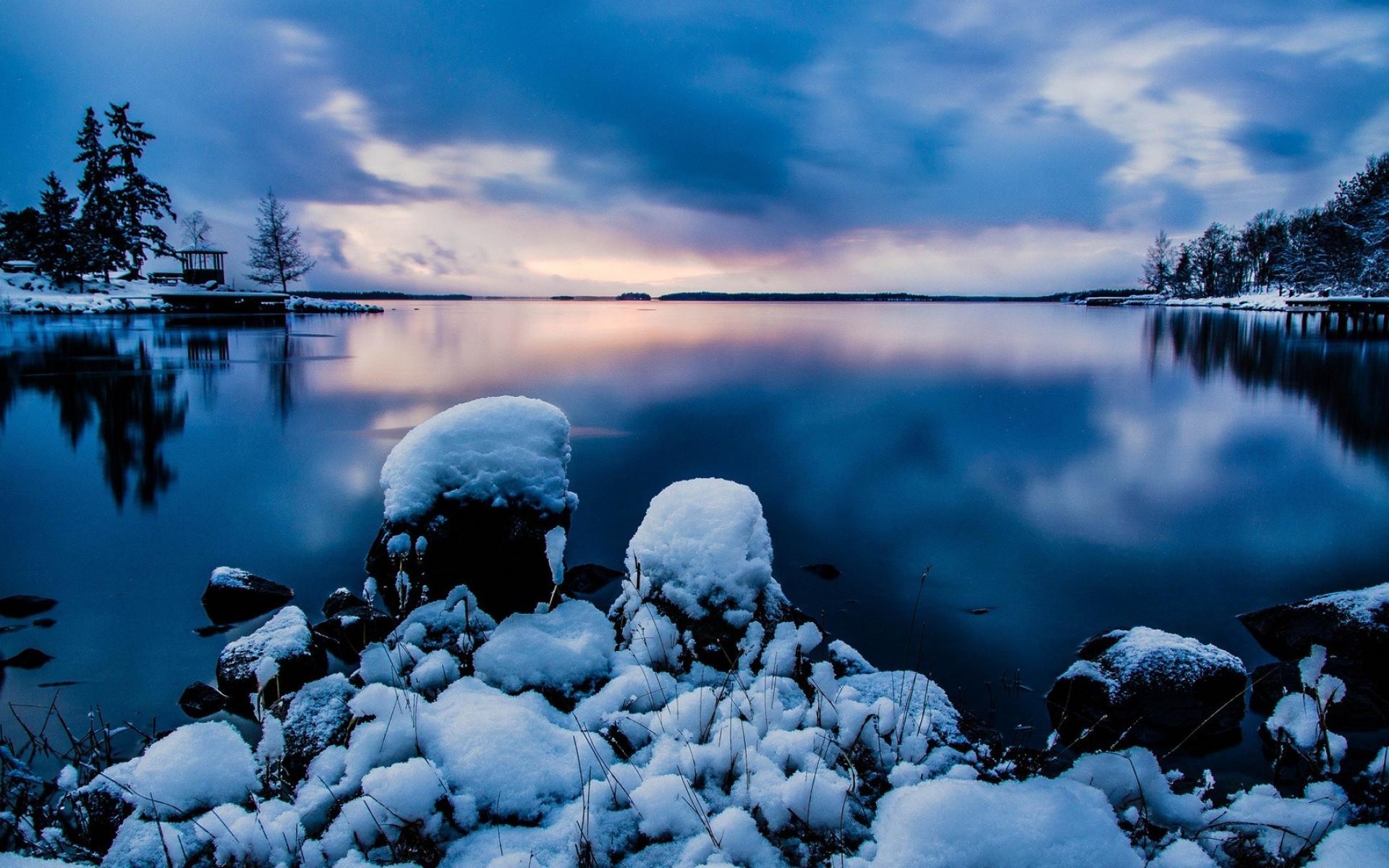 Free download wallpaper Winter, Snow, Lake, Earth on your PC desktop